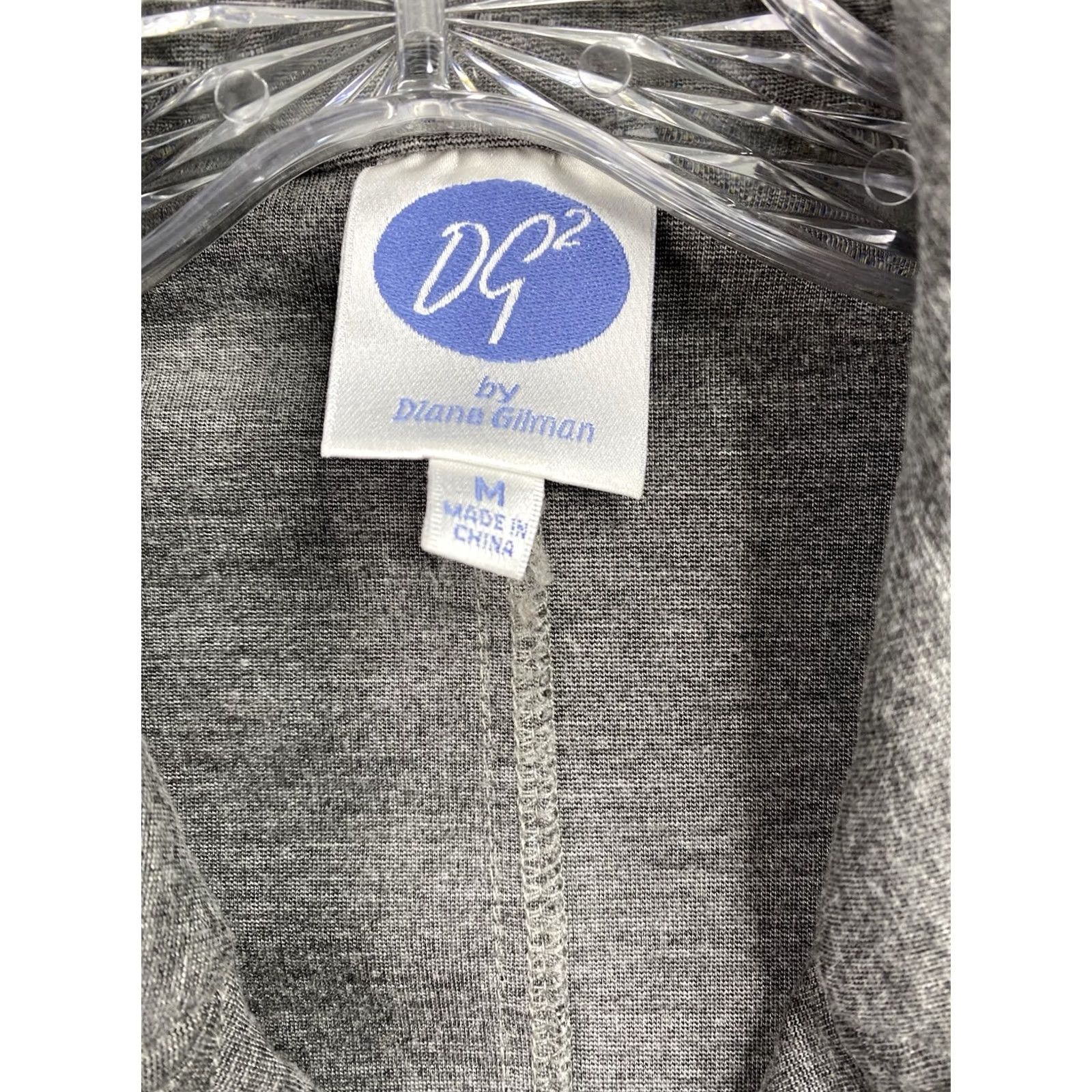 Doublet DG2 By Diane Gilman Moto Jacket M Gray Knit Zipper Heavyweight Double Breasted Long Sleeve Jacket Womens 90s Filtrable Striped? Size M / US 6-8 / IT 42-44 - 3 Thumbnail
