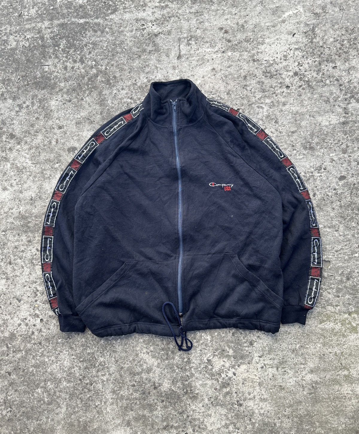 Champion × Vintage Vintage Champion Cone Head Superhood Zip Up