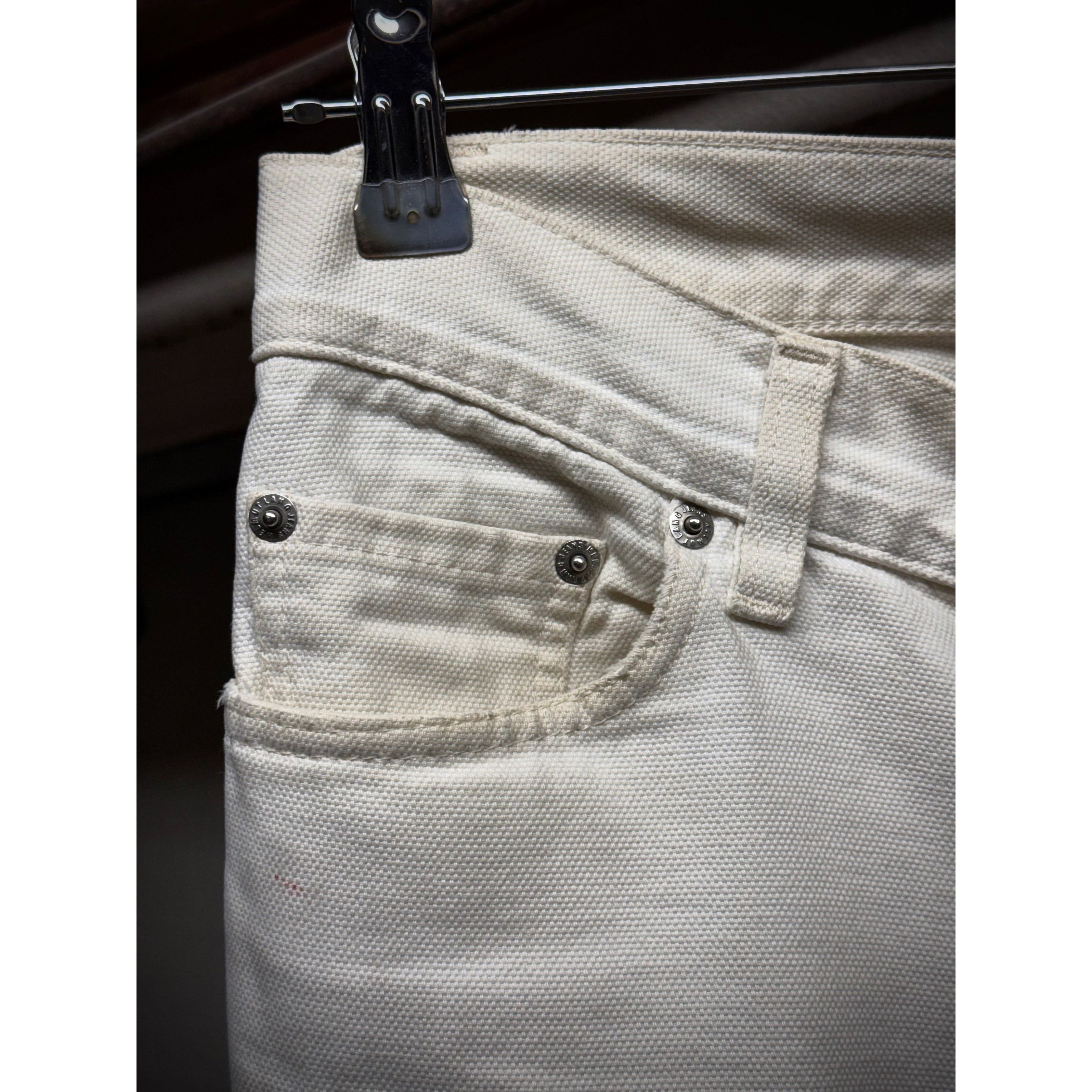 Helmut Lang Helmut Lang 1999 Ivory Cotton Cargo Denim Size US 28 / EU 44 - 6 Thumbnail