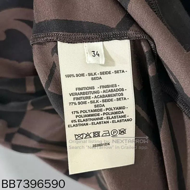 Hermes Hermes Horseshoe Buckle Silk Short-Sleeve Size XXS / US 00 / IT 34 - 6 Thumbnail