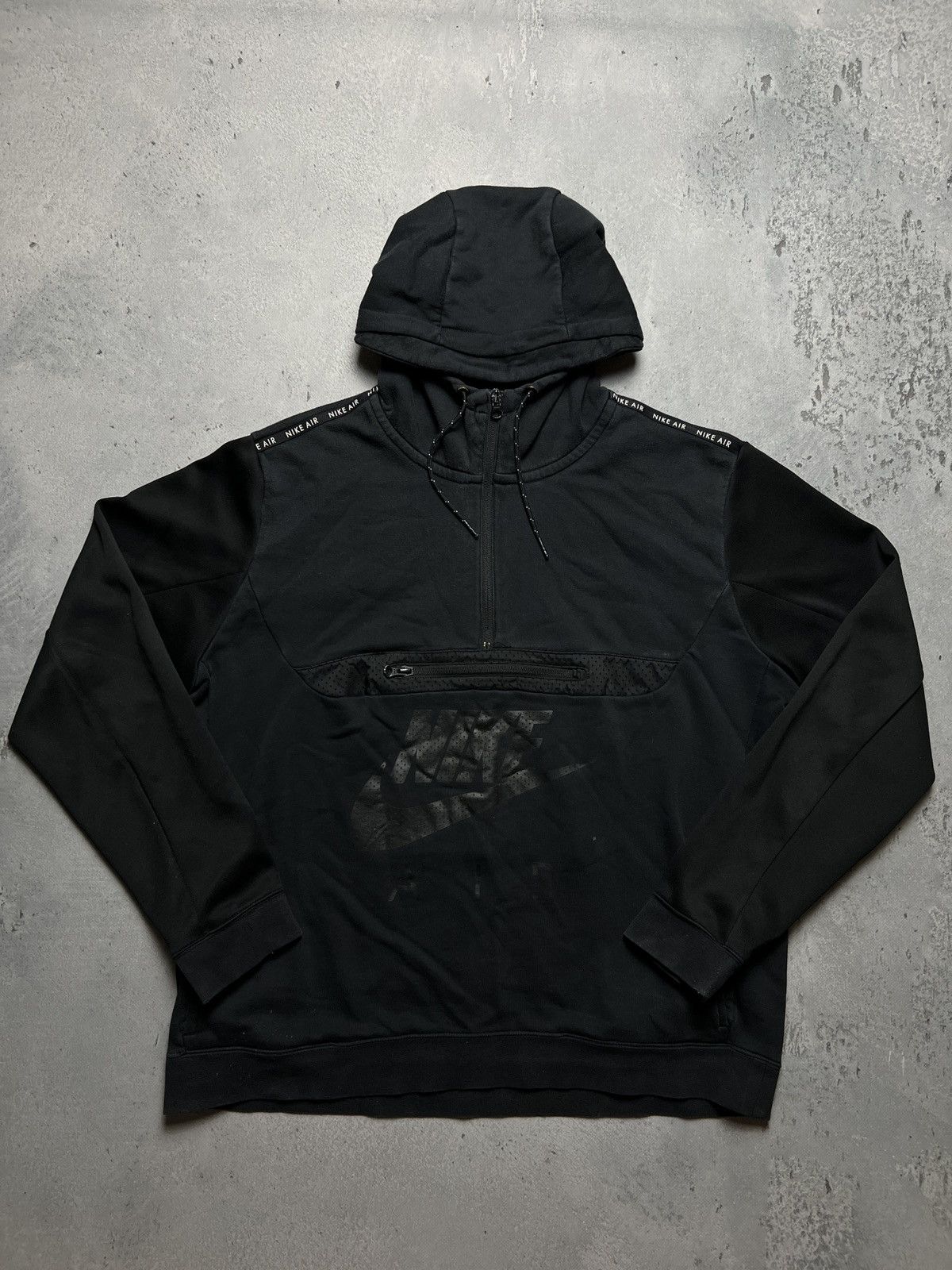 Nike Nike Vintage Half-Zip Anorak Hoodie center logo Travis Style Size US XL / EU 56 / 4 - 1 Thumbnail