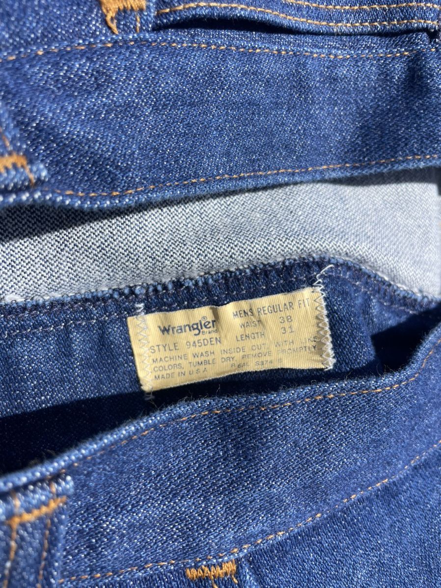 Wrangler Vintage 90s cowboy wrangler jeans Size US 38 / EU 54 - 4 Thumbnail