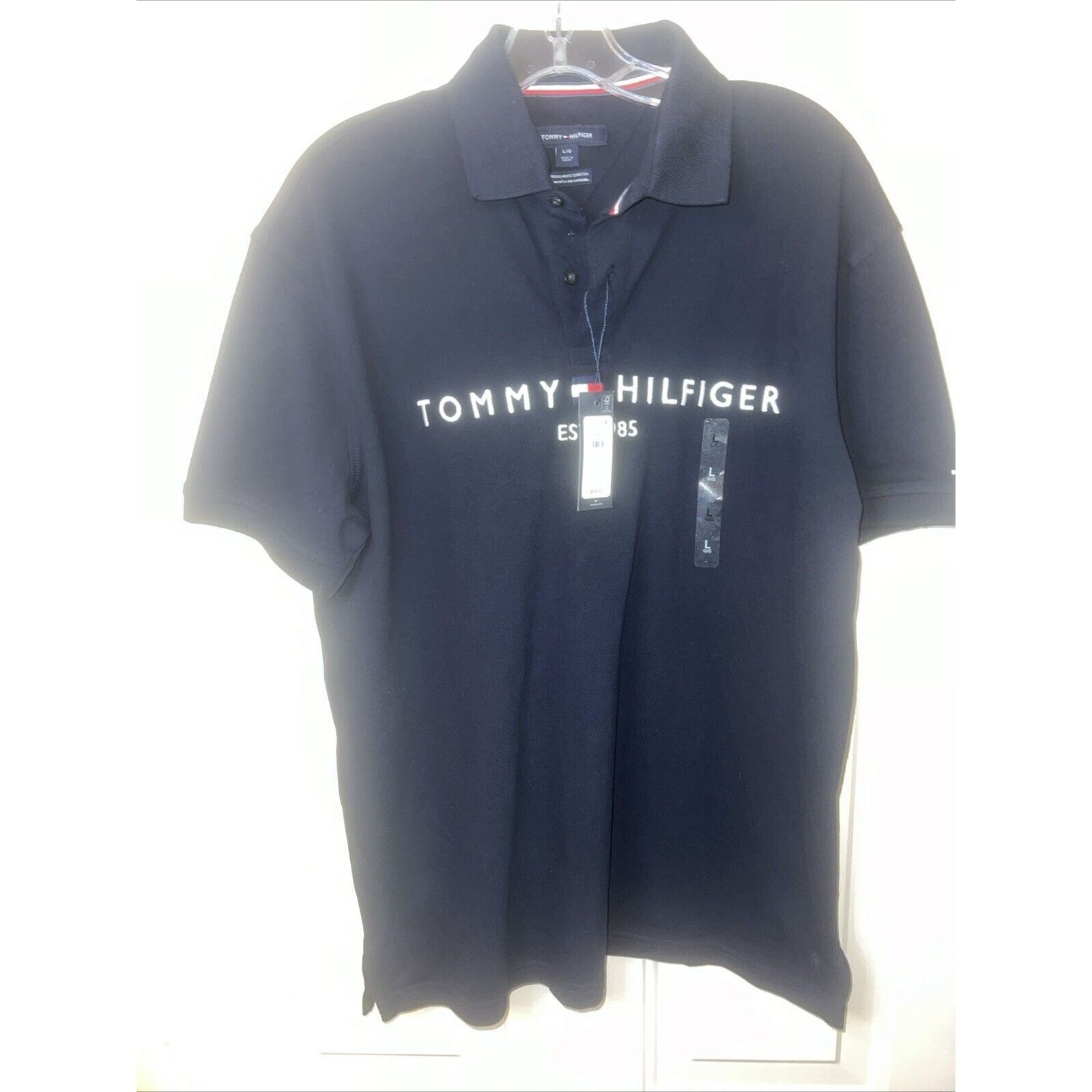 Tommy Hilfiger Tommy Hilfiger Polo Shirt Men's Large Navy Golf Short Sleeve Size US L / EU 52-54 / 3 - 2 Thumbnail