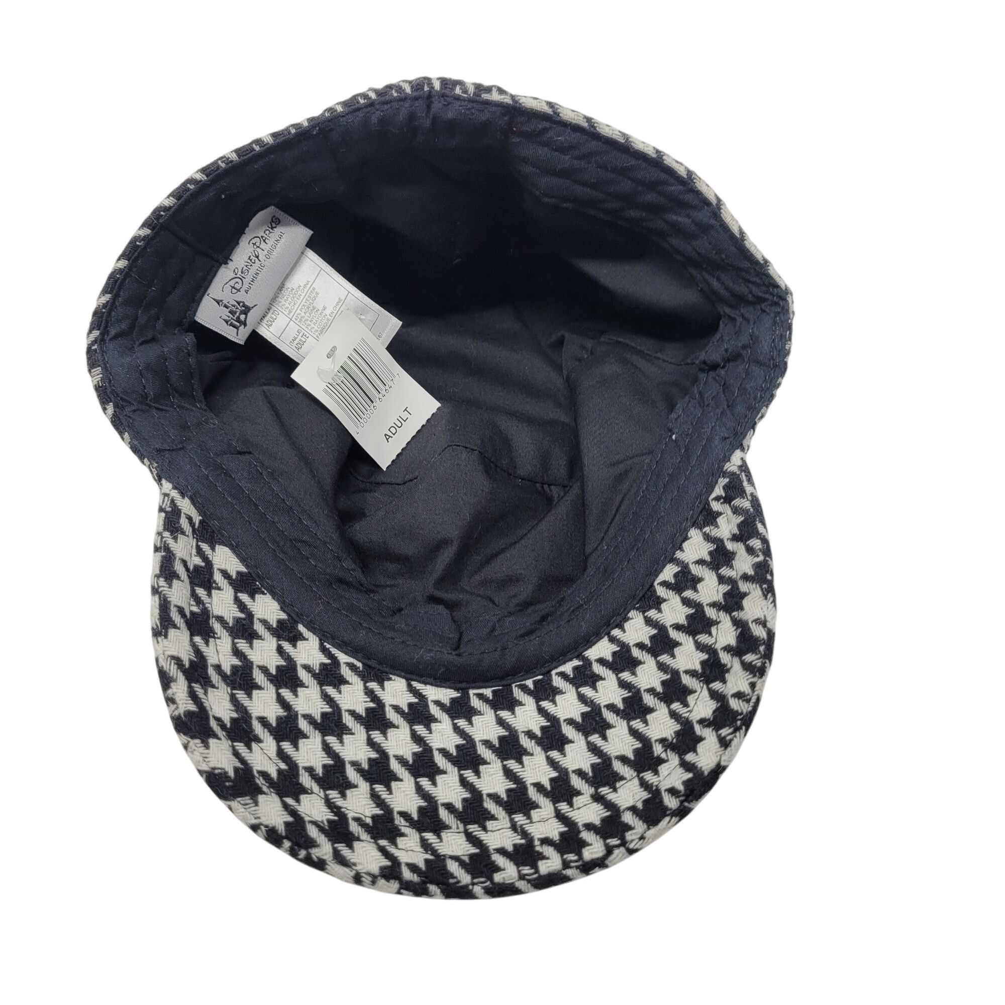 Disney Disney Parks Authentic Black White Houndstooth Newsboy Cap R Size ONE SIZE - 5 Thumbnail