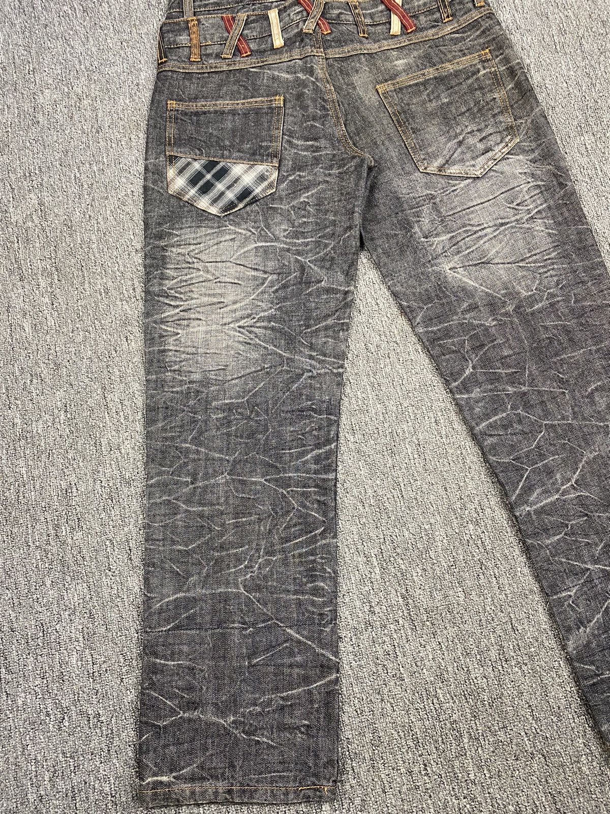 If Six Was Nine × Japanese Brand × Le Grande Bleu (L.G.B.) Nylaus Double Waist Flare Jean Size US 32 / EU 48 - 10 Thumbnail