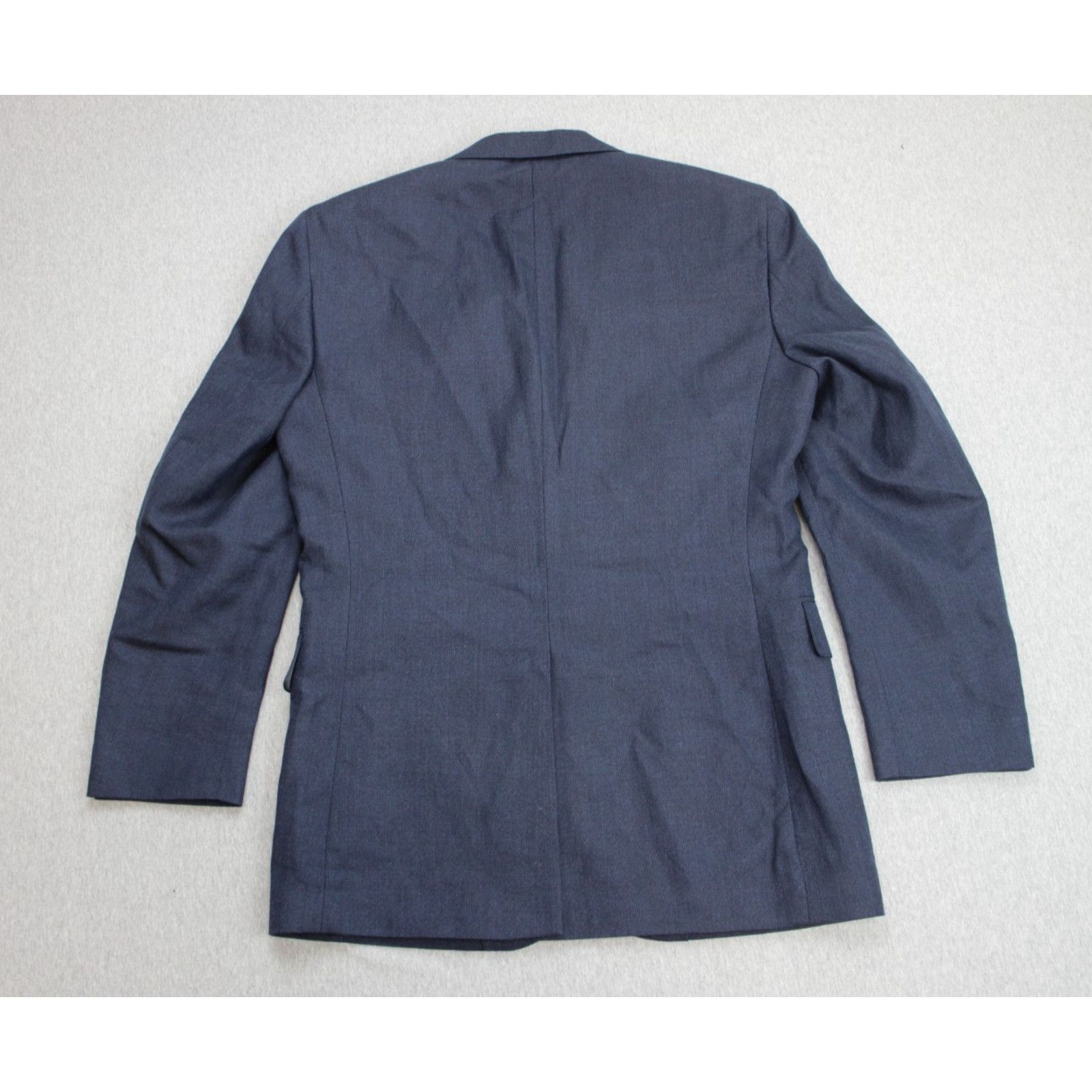 Jos. A. Bank Jos A Bank Blazer Mens 38R Blue Linen Wool Lined 2 Buttons Size 38R - 3 Thumbnail