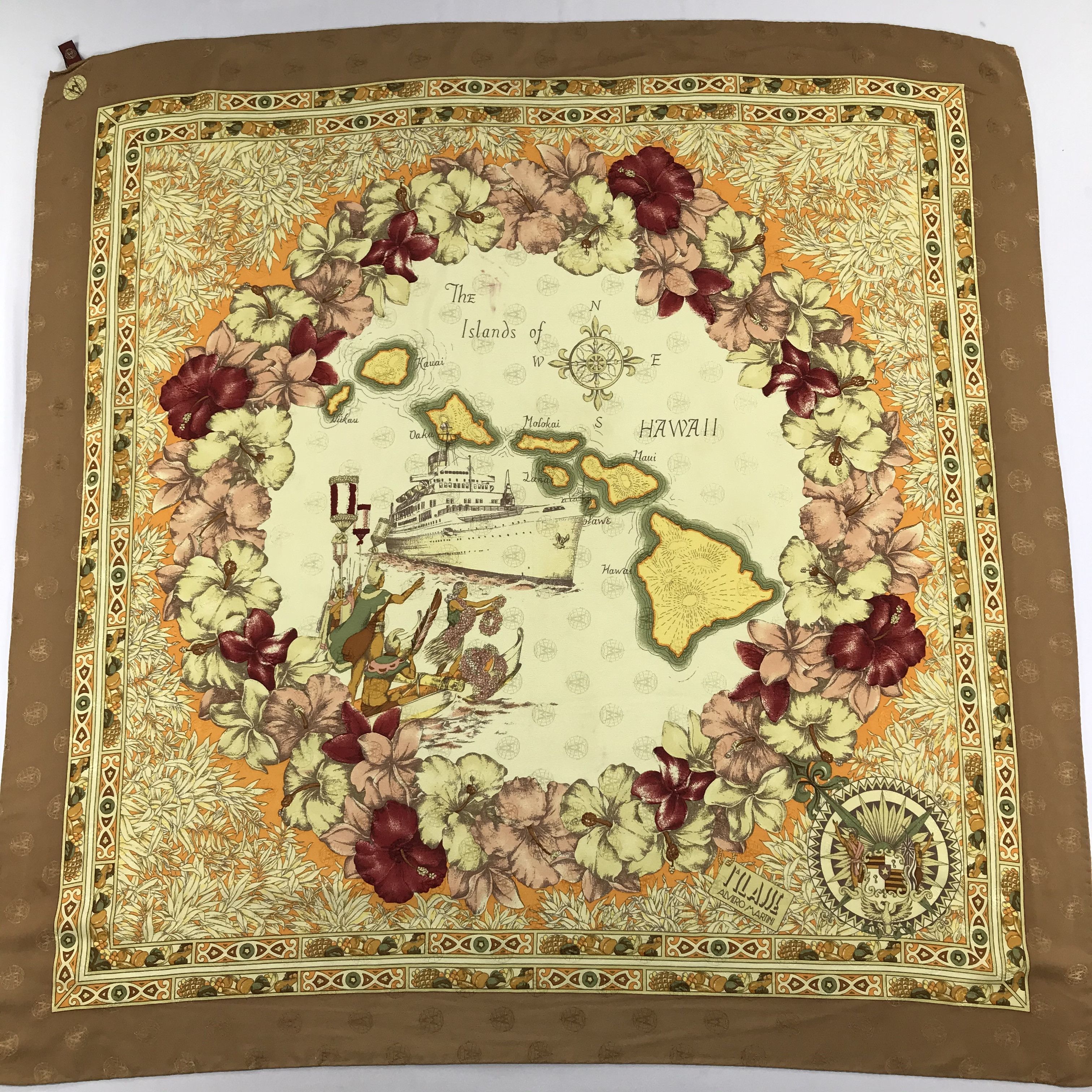 Alviero Martini Vintage Alviero Martini Silk Scarf Size ONE SIZE - 2 Thumbnail