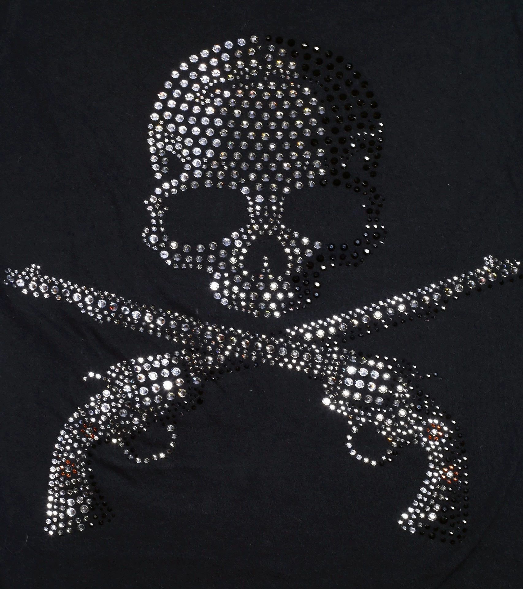 Mastermind World MMW x Roar s/s tee women's back crystal double gun skull Size XS / US 0-2 / IT 36-38 - 4 Thumbnail