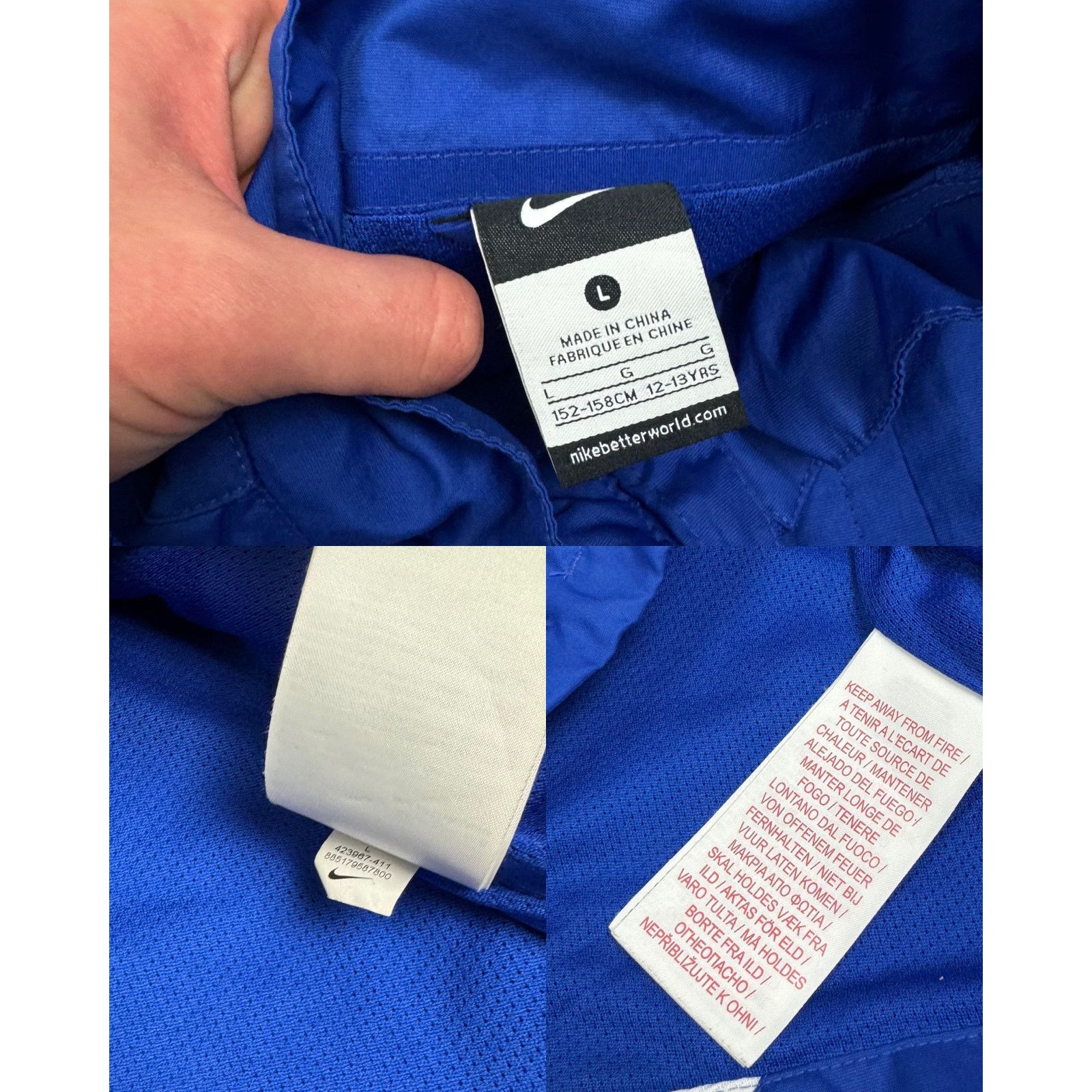 Nike Nike Men's Blue Full Zip Manchester United F.C. Track Jacket Size US XS / EU 42 / 0 - 3 Thumbnail
