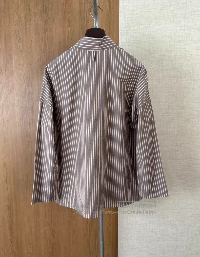 Hermes Hermes Women's casual collar leisure shirt for spring and Size XS / US 0-2 / IT 36-38 - 8 Thumbnail