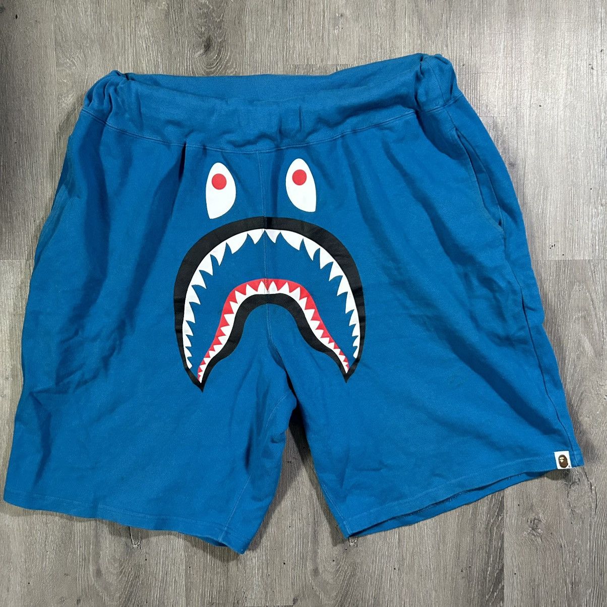 Bape BAPE Shark Sweat Shorts Size US 36 / EU 52 - 1 Thumbnail