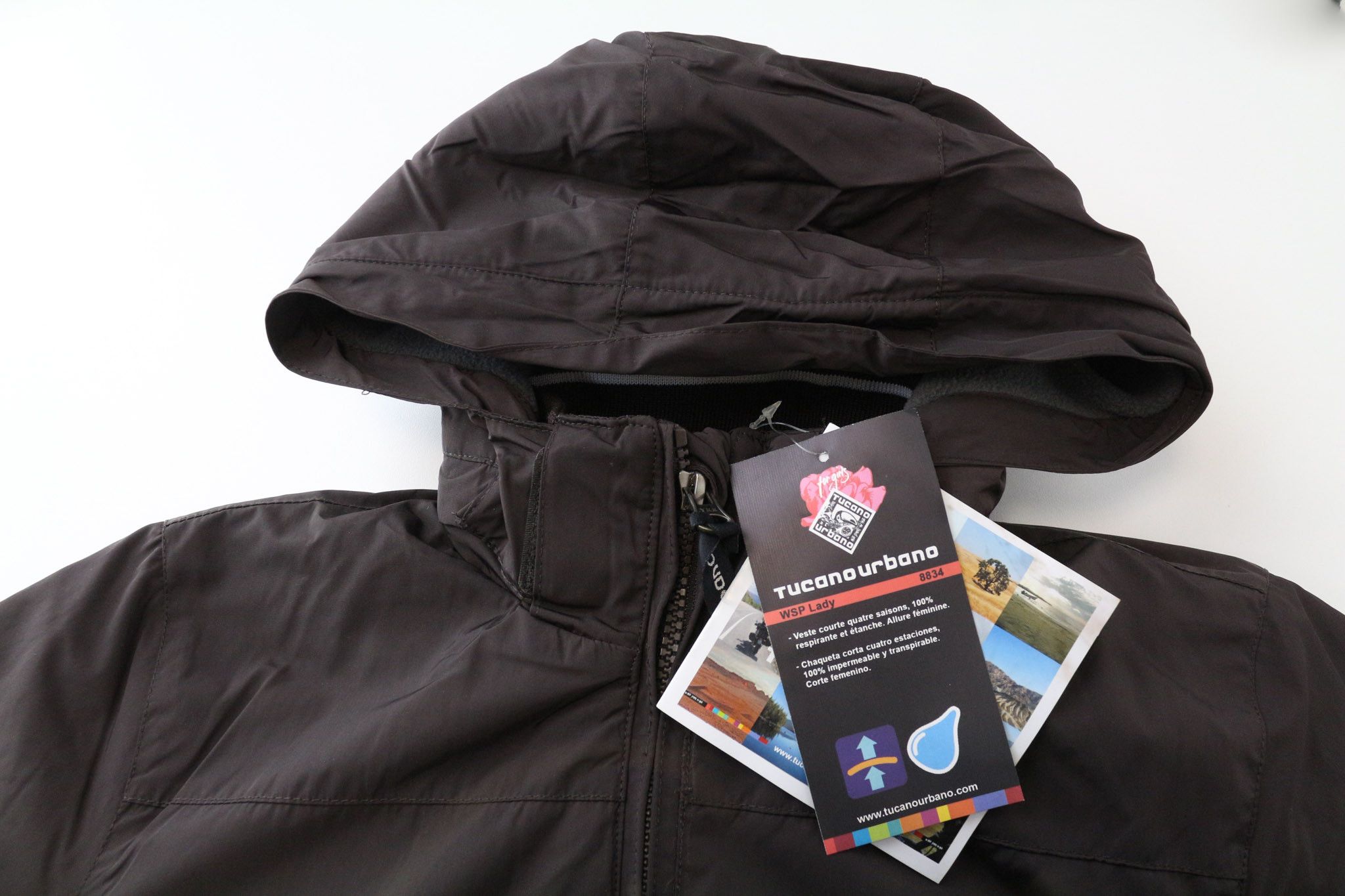 Other WSP LADY IT42 Brown Waterproof Scooter Jacket 74877 Size XL / US 12-14 / IT 48-50 - 4 Thumbnail
