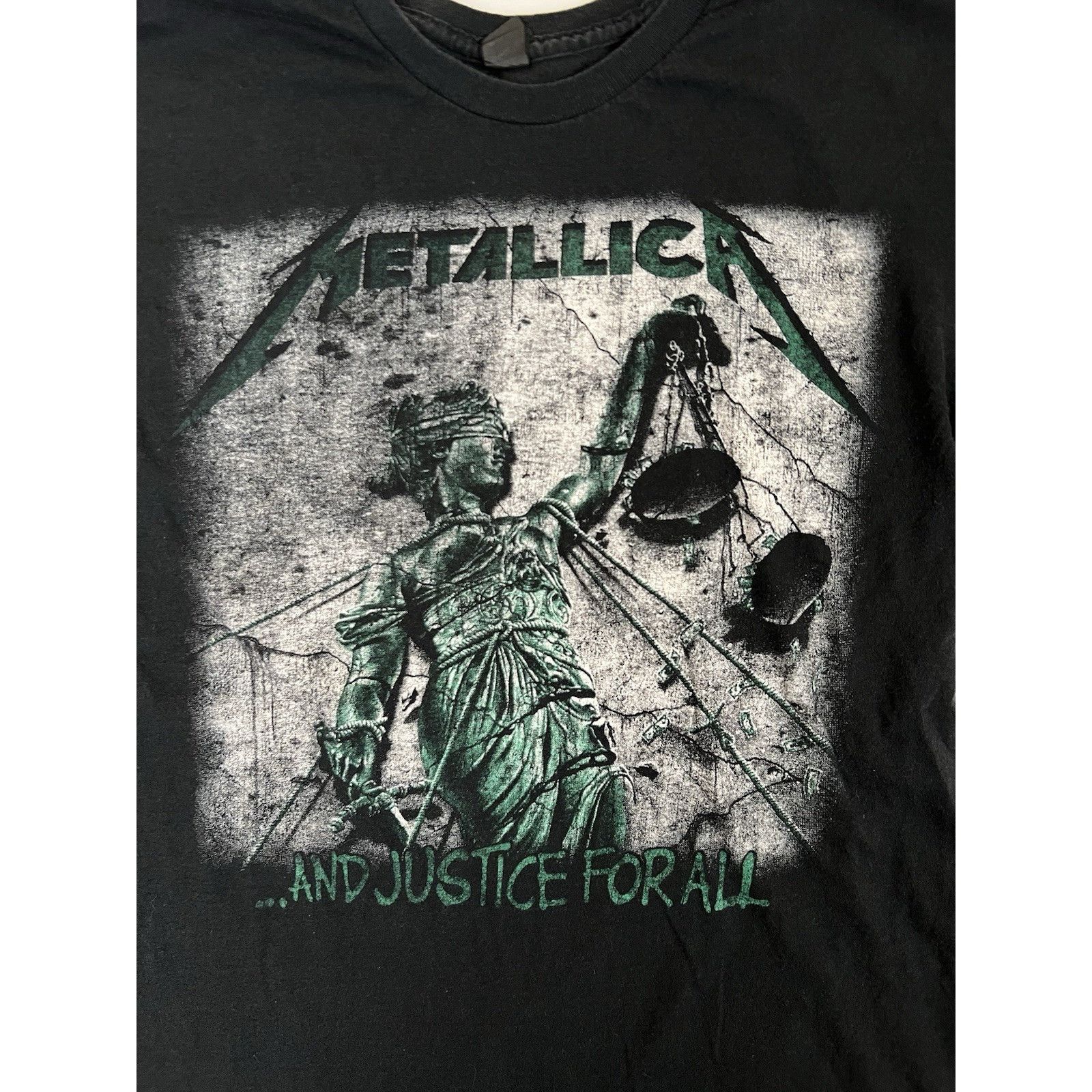Other Metallica And Justice for All Black Graphic T-Shirt Album A Size US M / EU 48-50 / 2 - 2 Thumbnail