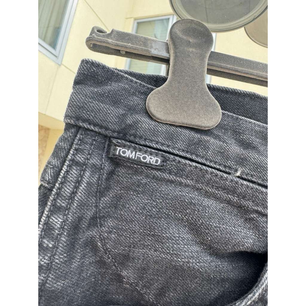 Tom Ford o1rshd1 Tapered Denim Jeans in Black Size US 33 - 6 Thumbnail