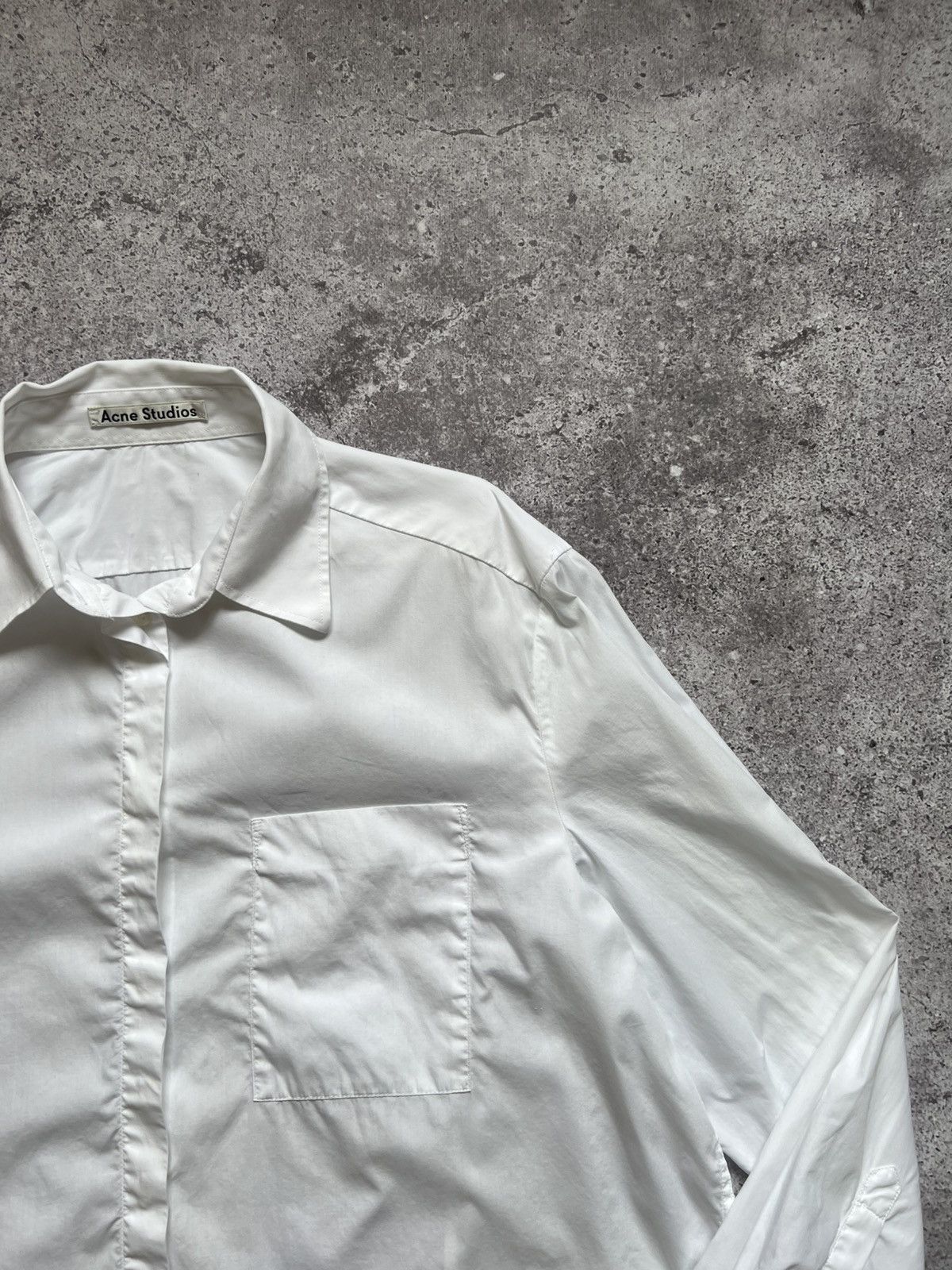 Acne Studios Acne Studios Cotton Shirt Button Up Long Sleeve Size XS / US 0-2 / IT 36-38 - 6 Thumbnail