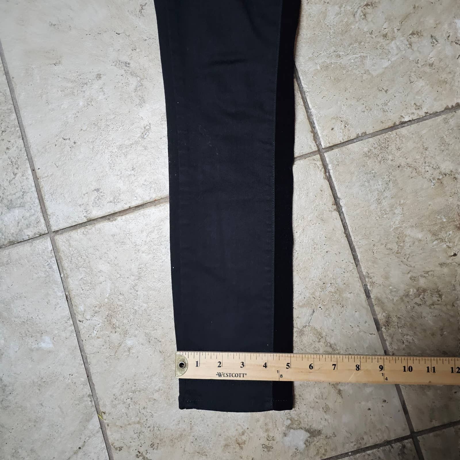 Madewell Madewell Mid-Rise Skinny Black Jeans Velvet Side Stripes 26 Size 26" / US 2 / IT 38 - 12 Thumbnail