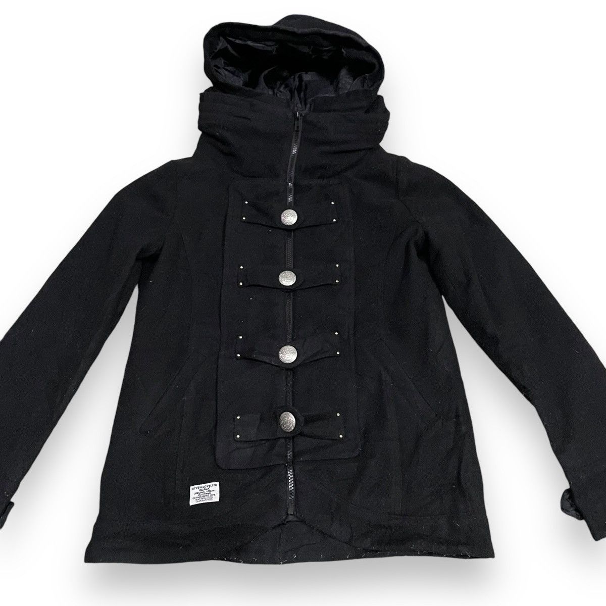 If Six Was Nine 🇯🇵 BACKS WOOL PUNK GOTHIC BUTTON UP FULL ZIP JACKET Size US M / EU 48-50 / 2 - 6 Thumbnail