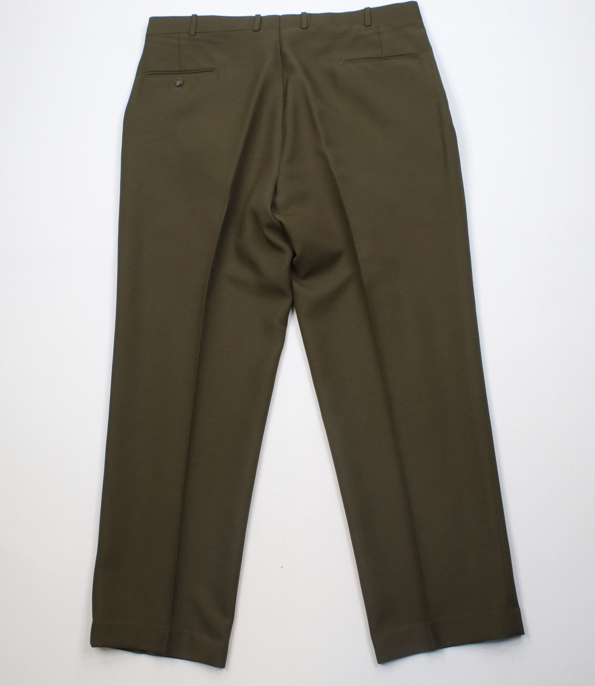 Vintage Vintage 90s Streetwear Wide Leg Chino Pants Olive Green Size US 40 / EU 56 - 9 Thumbnail