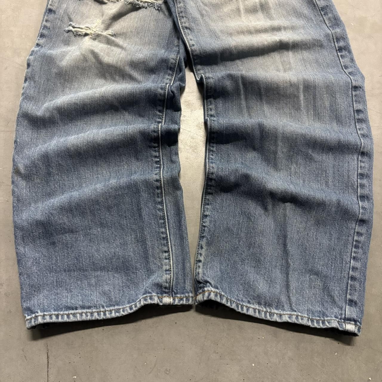 Vintage Crazy Vintage Y2K 2000s Grunge Baggy Skater Streetwear Ripped Medium Wash Denim Jeans! Size US 34 / EU 50 - 5 Thumbnail