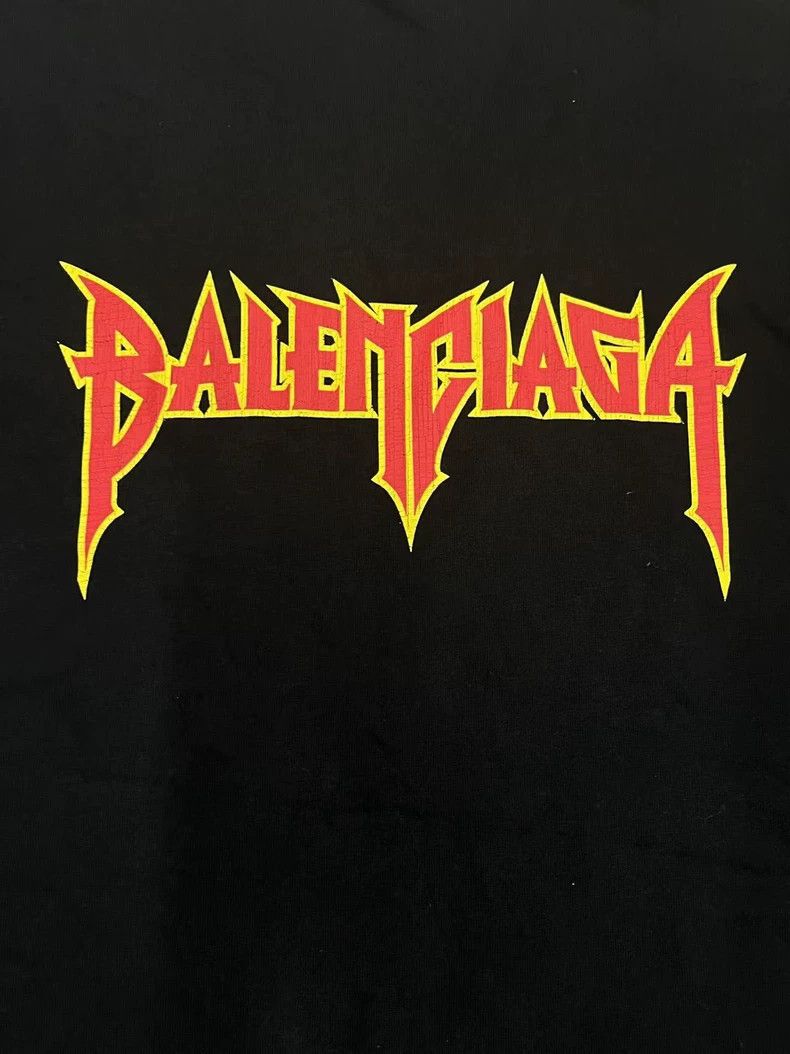 Balenciaga Balenciaga Metallica rock band series lightning letter pat Size US S / EU 44-46 / 1 - 3 Thumbnail