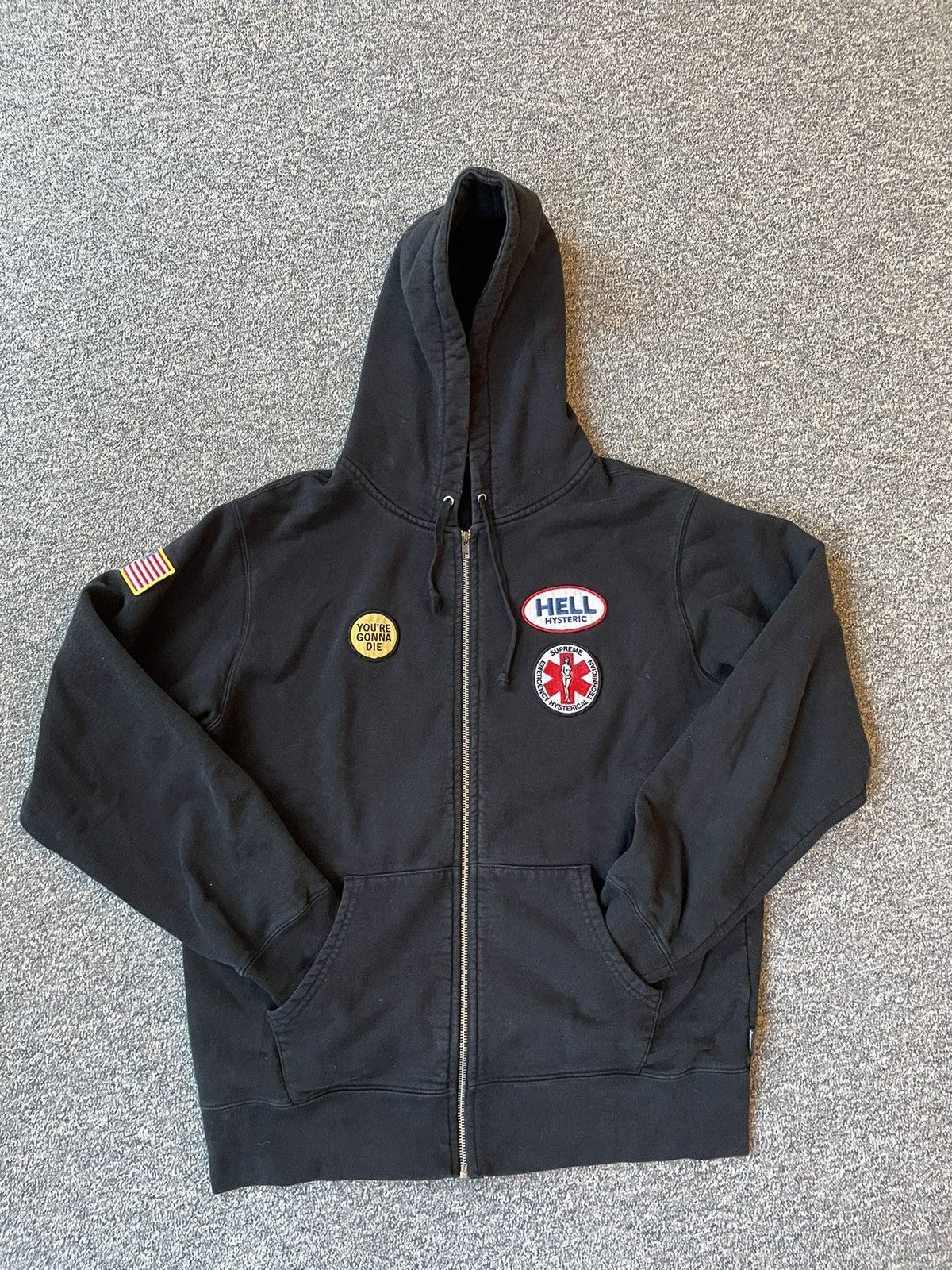 Supreme hysteric glamour zip up hotsell