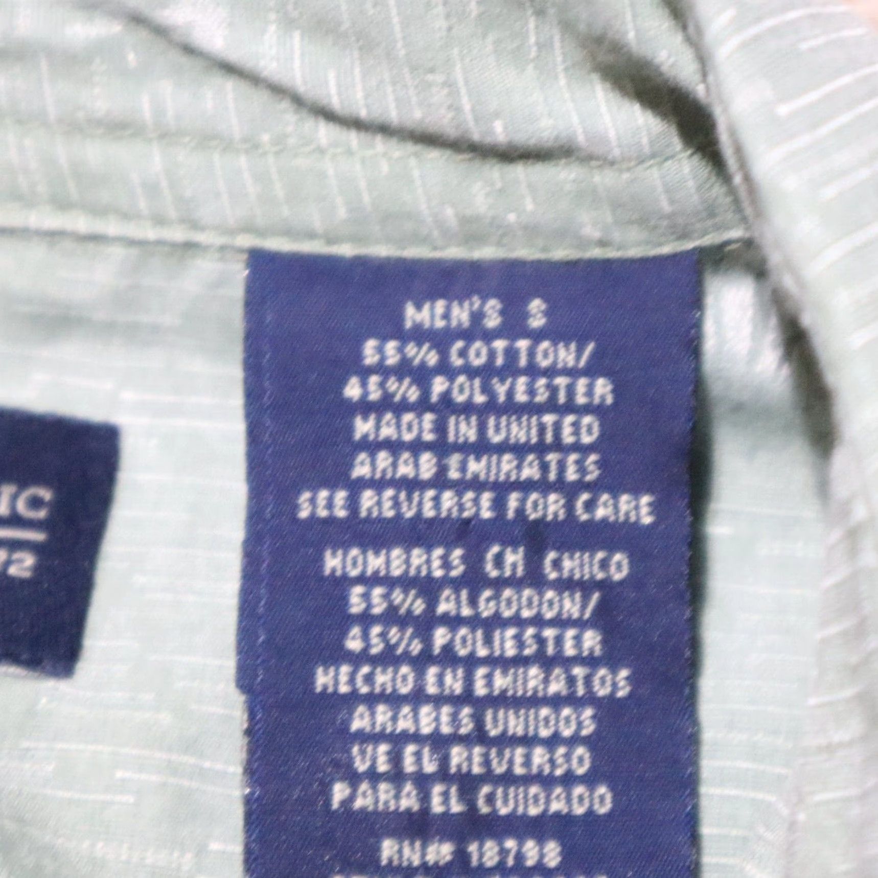 Faded Glory Faded Glory Shirt Button-Up Hawaiian Casual Men's S Small Blue Gray Floral Short Sleeve Size US S / EU 44-46 / 1 - 4 Thumbnail