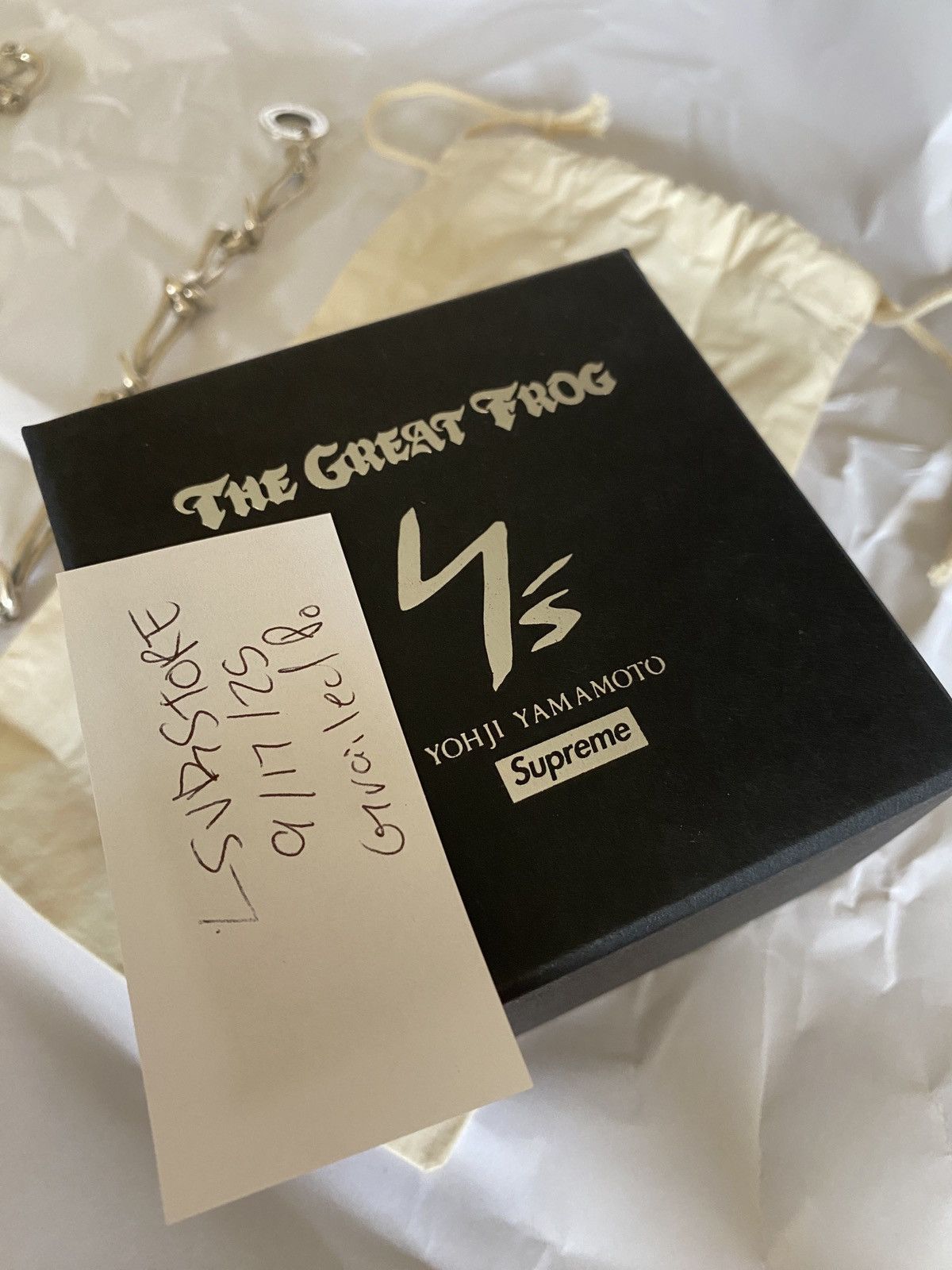 Supreme x Y's Yohji Yamamoto Silver Wallet Chain