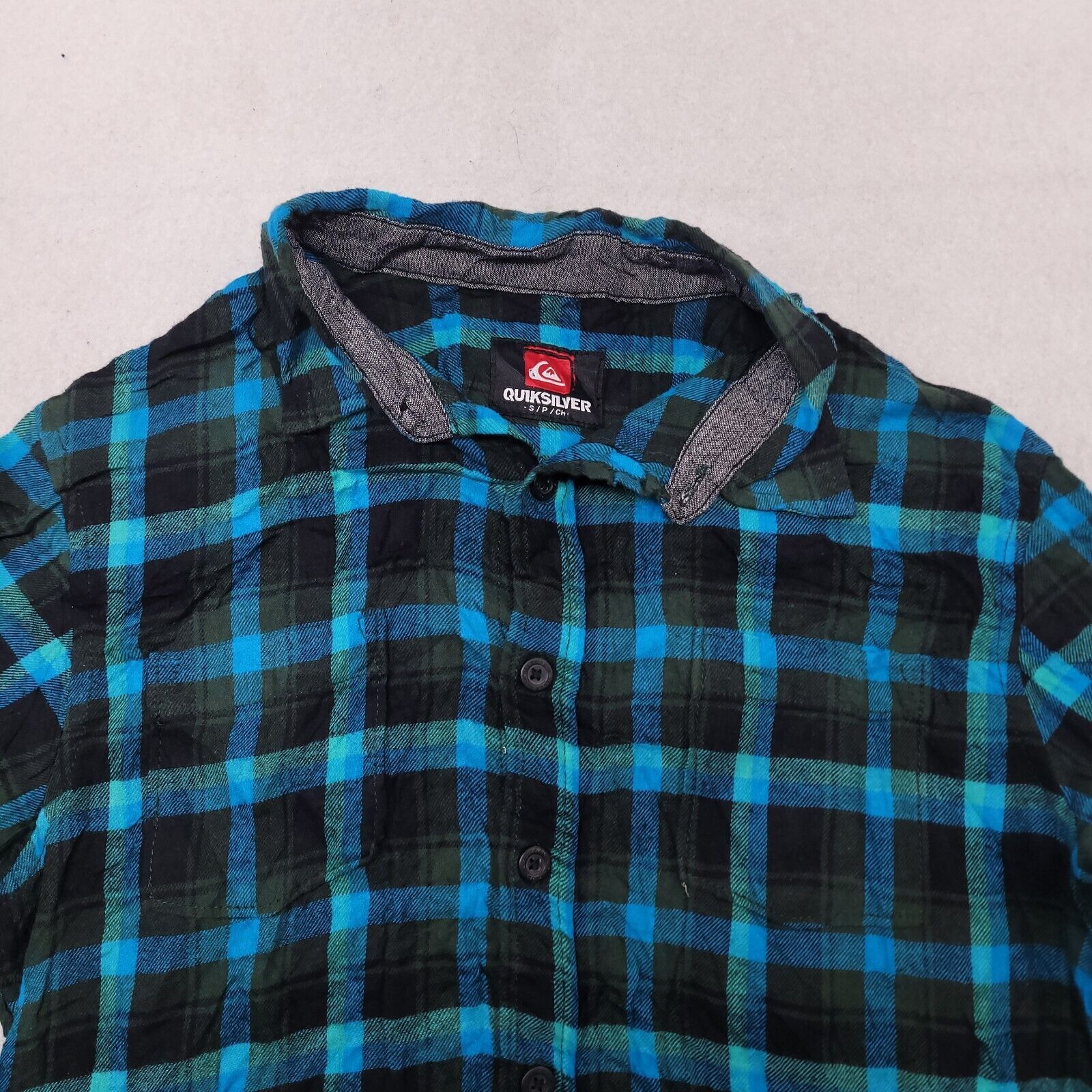 Quiksilver Quicksilver Madras Flannel Button Up Shirt Mens Size S Blue |  Grailed