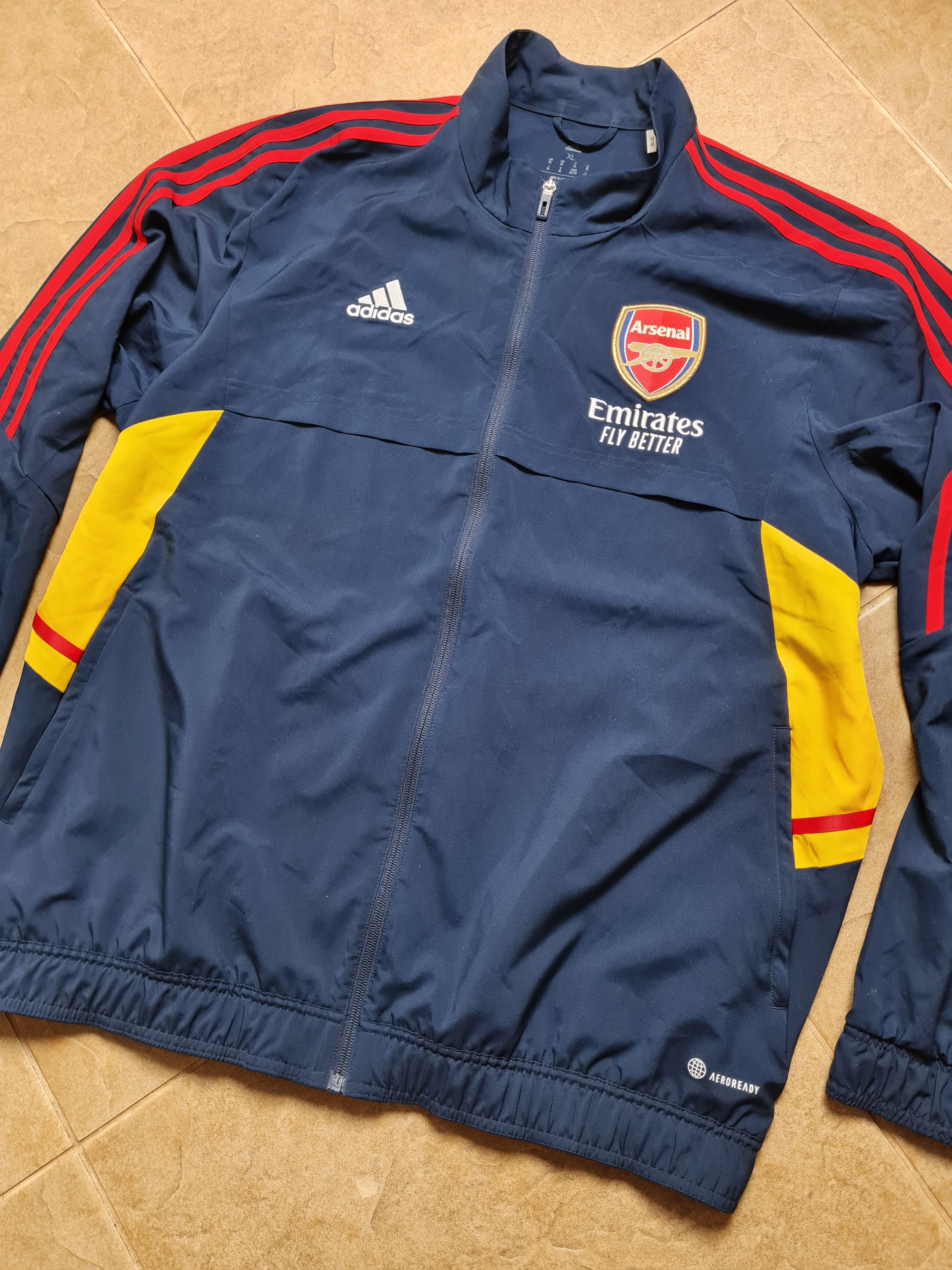 Adidas Track Top Adidas Football Jacket Arsenal 2022/2023 Soccer Size US XL / EU 56 / 4 - 3 Thumbnail
