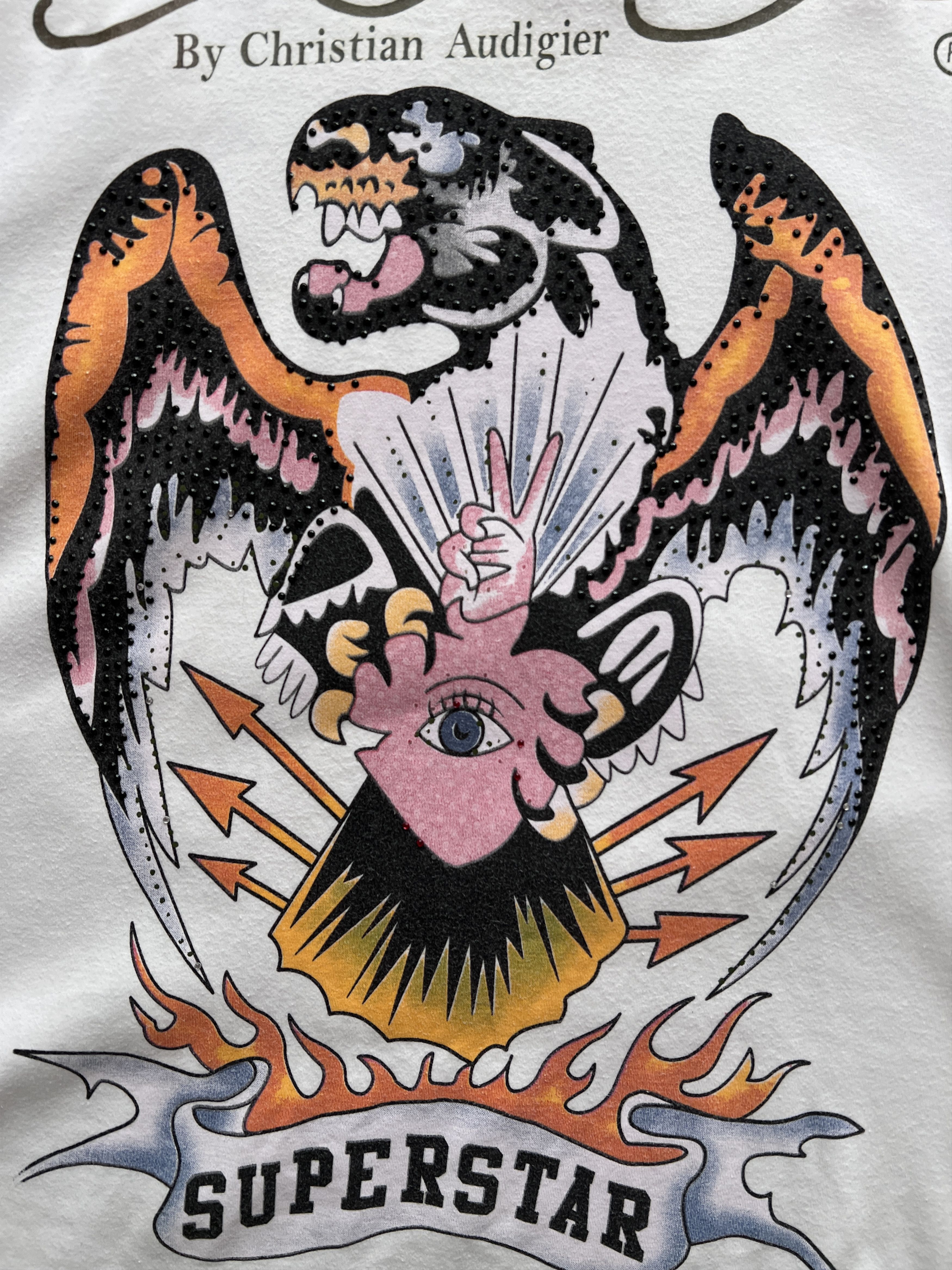 Ed Hardy Crazy Ed Hardy Superstar Rhinestones vintage printed t shirt Size US XL / EU 56 / 4 - 13 Thumbnail