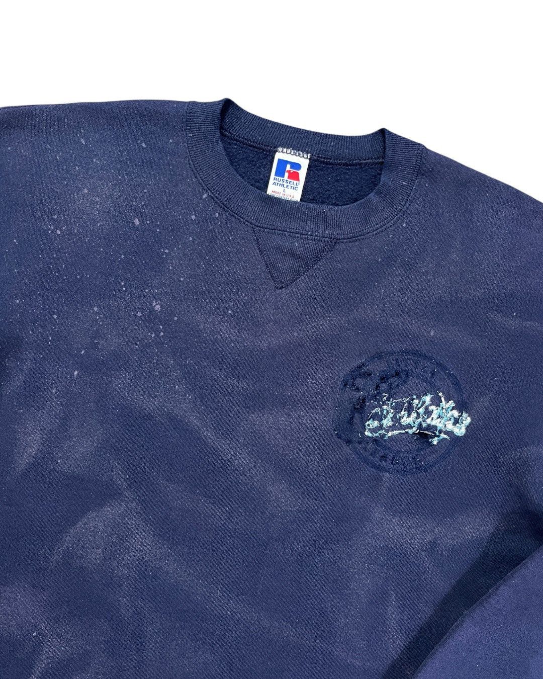 Russell Athletic Vintage Sunfaded Navy Russell Sweats Size US L / EU 52-54 / 3 - 2 Thumbnail