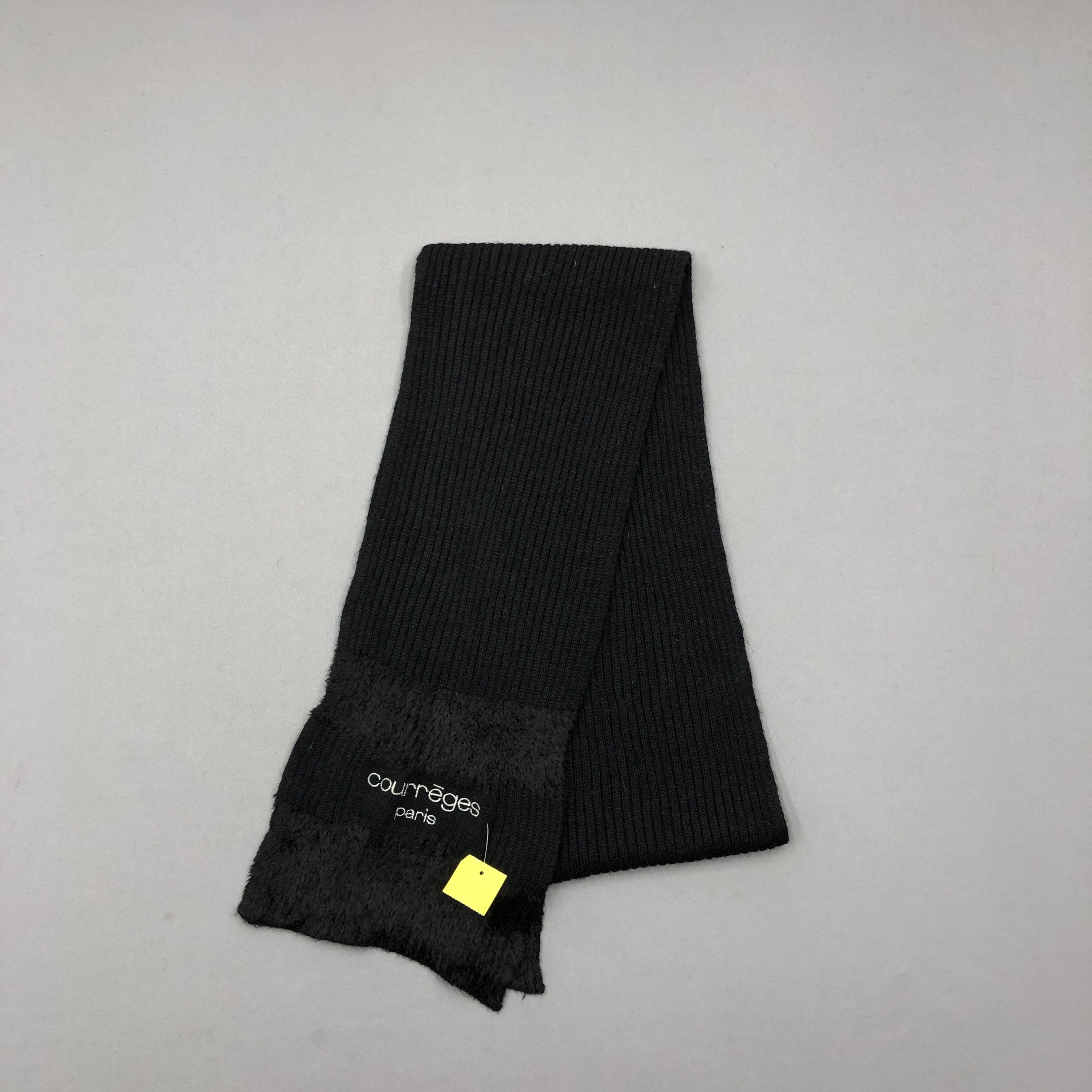 Courreges Vintage Courreges Scarf Muffler Wool Ribbed Knit Scarves Size ONE SIZE - 3 Thumbnail