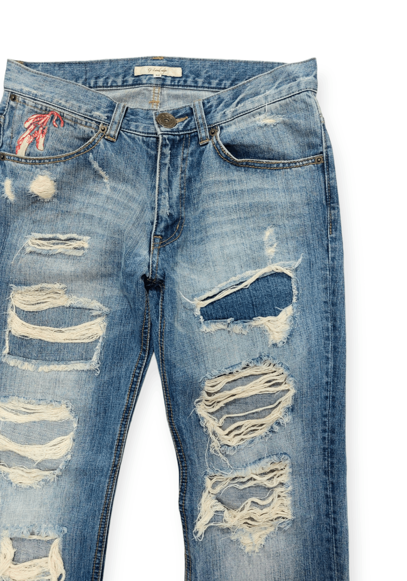 Other G-Land Edge Ripped Kurt Cobain Style Denim Size US 30 / EU 46 - 6 Thumbnail