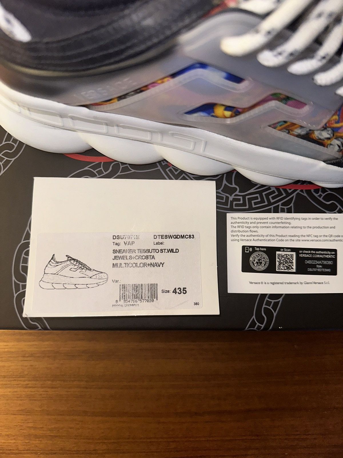 Versace Versace Chain Reaction Navy Multi Size US 10.5 / EU 43-44 - 14 Thumbnail