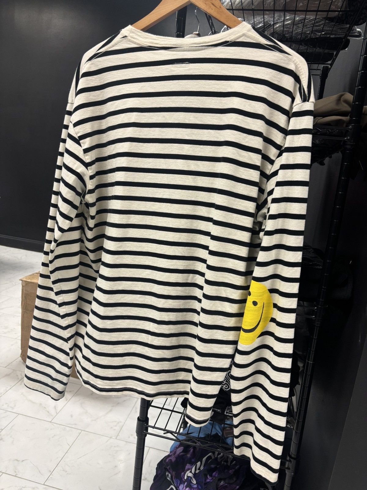 Kapital Kapital Stripe Smiley Face long sleeve tee Size US XL / EU 56 / 4 - 1 Thumbnail