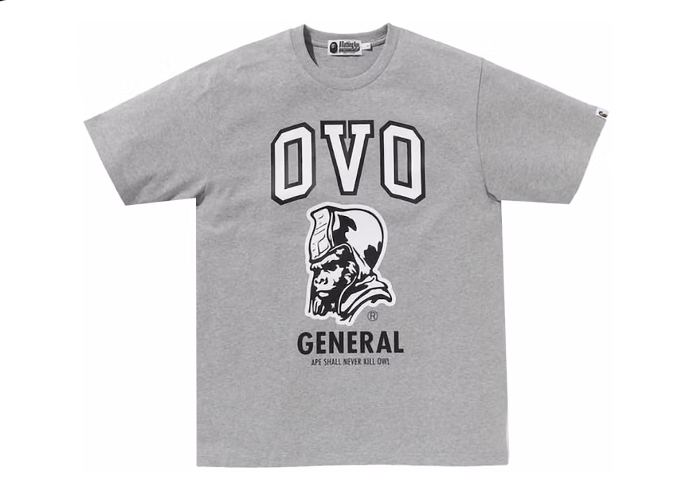 Bape × October's Very Own BAPE x OVO General Tee Size US M / EU 48-50 / 2 - 2 Thumbnail