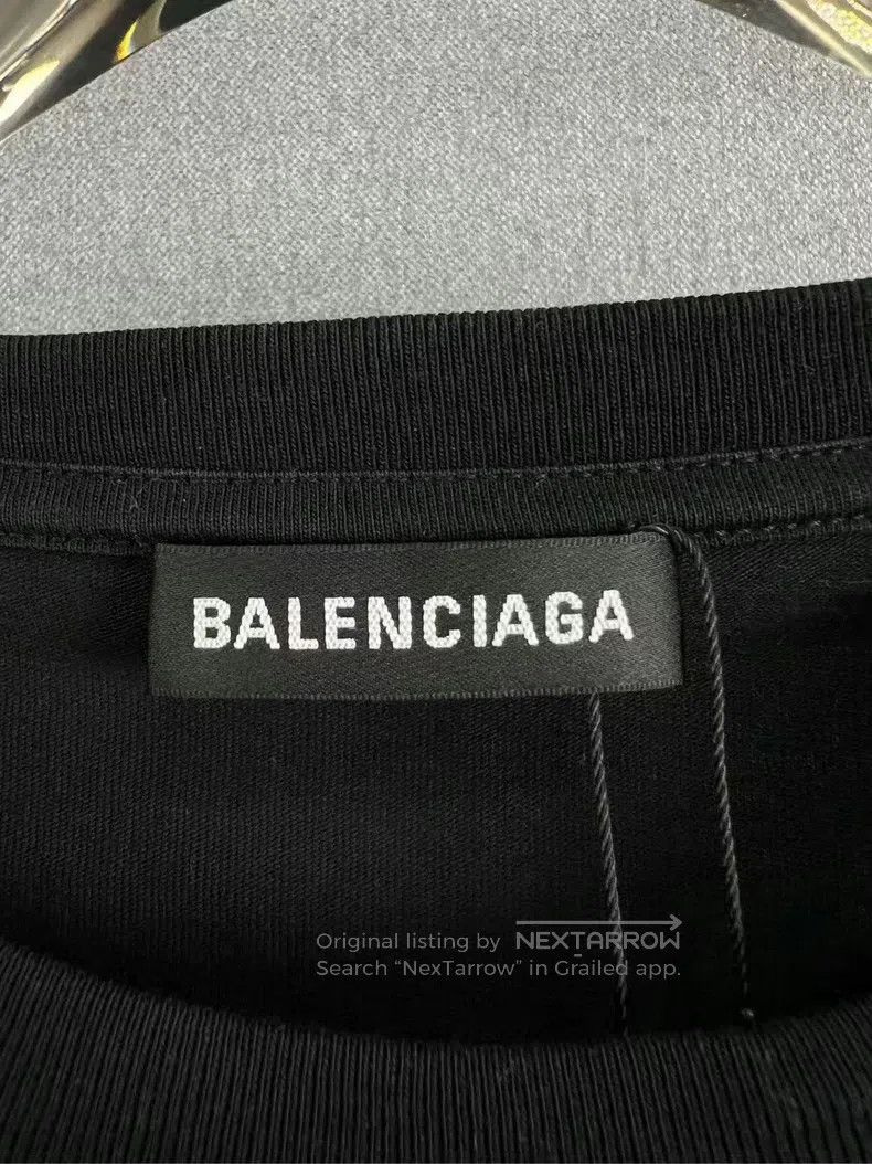 Balenciaga Balenciaga Black Cola Wave Printed Short Sleeve Size US L / EU 52-54 / 3 - 4 Thumbnail
