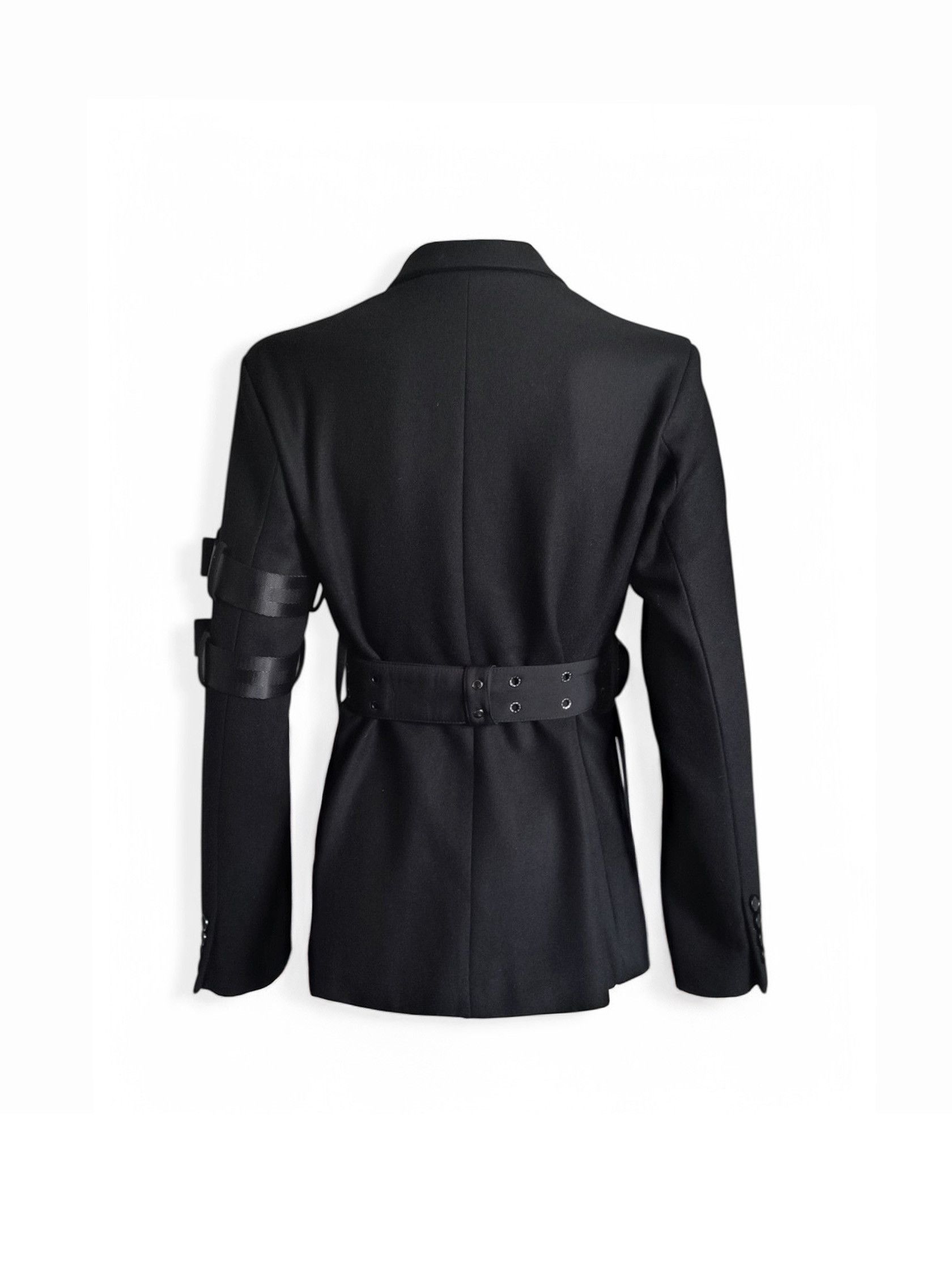 Hyein Seo HYEIN SEO 혜인서 FW16 Black Belted Blazer “LADY VENGEANCE” Size XS / US 0-2 / IT 36-38 - 2 Thumbnail