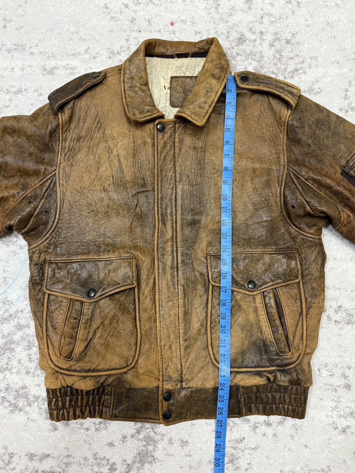 Genuine Leather Vintage Sub Urban Tokyo Leather Jacket Size US L / EU 52-54 / 3 - 17 Thumbnail