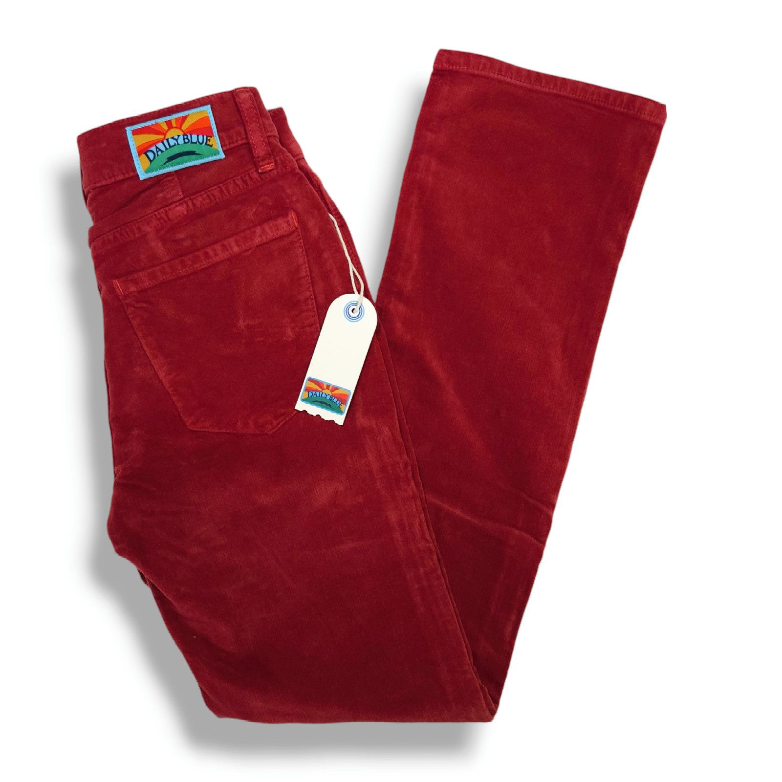 AG Adriano Goldschmied NWT Daily Blue Manya Velveteen Denim Jeans Sz. 25 Swing Size 25" / US 0 / IT 36 - 3 Thumbnail