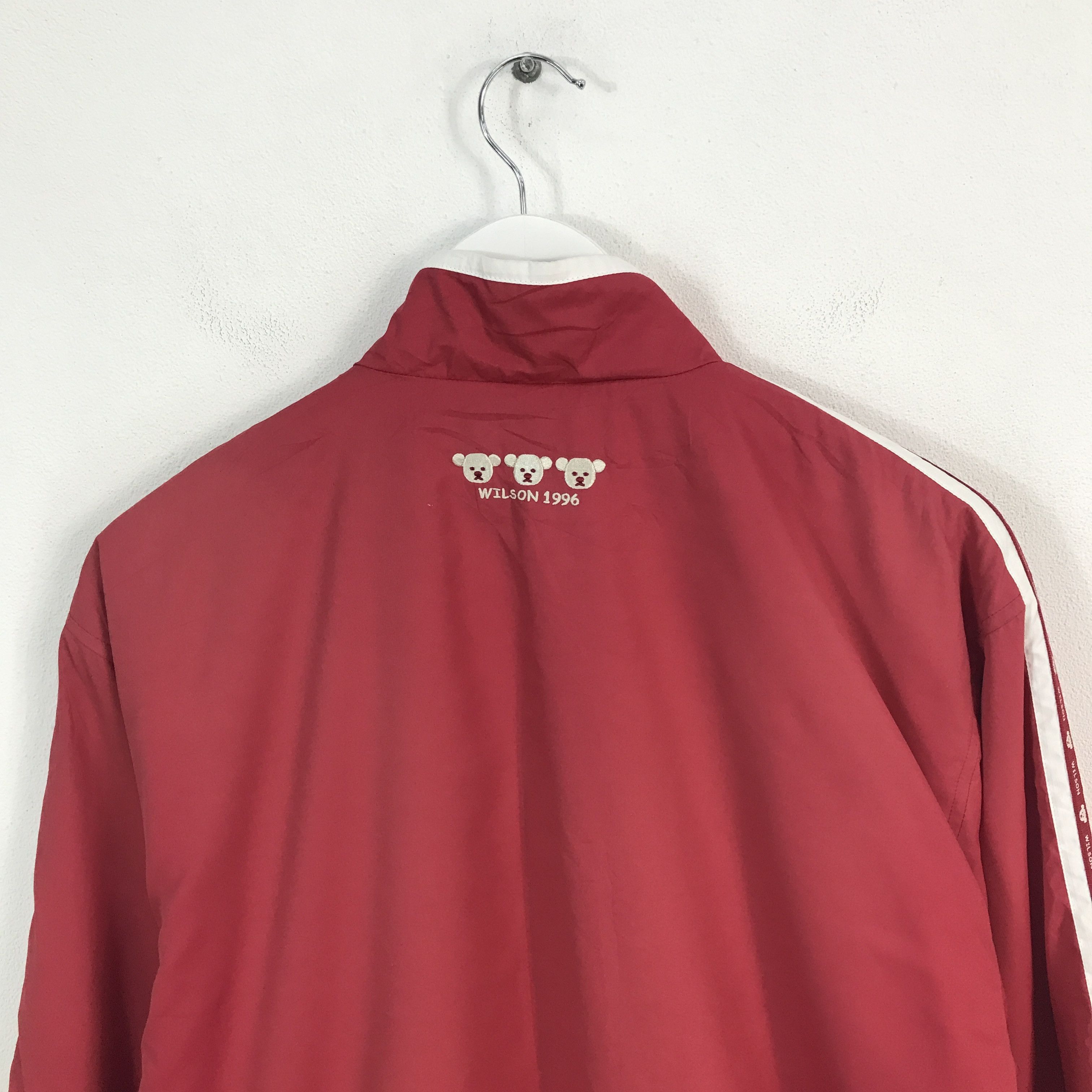 Wilson wilson Bear design logo Windbreaker jacket Size L / US 10 / IT 46 - 4 Thumbnail