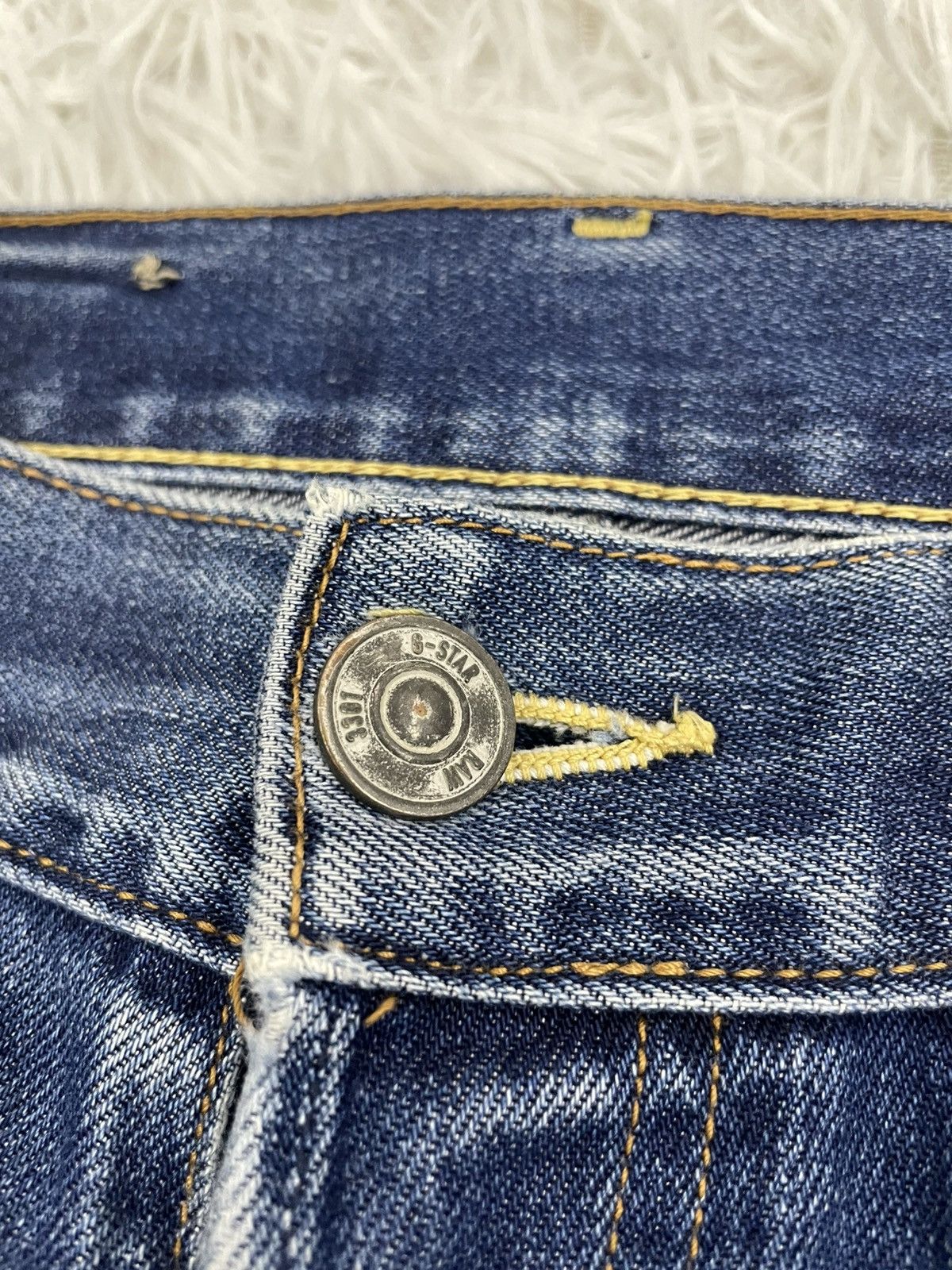 G-Star G Star Raw Denim 3301 Straight Jeans Pant Size US 34 / EU 50 - 8 Thumbnail
