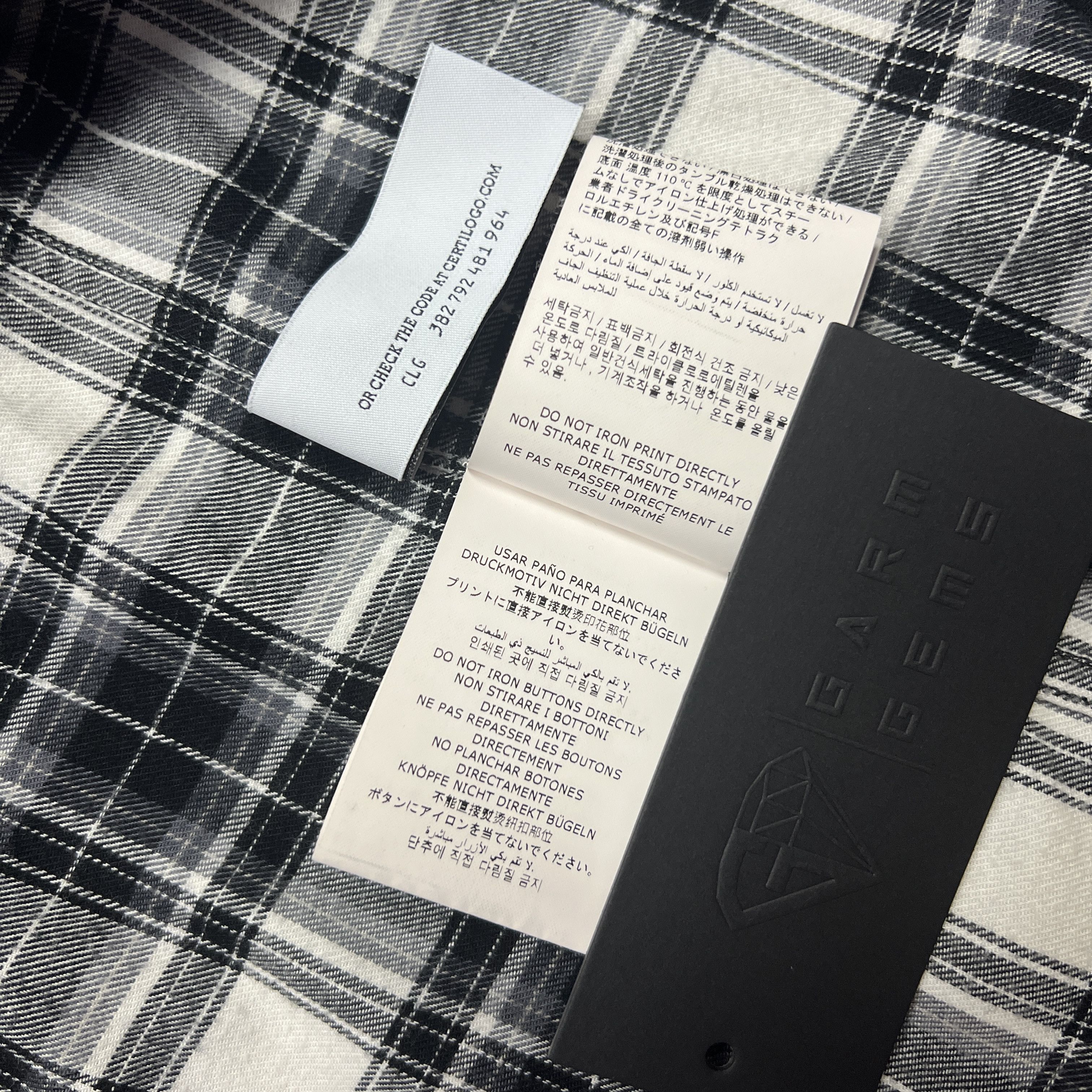 Off-White Off-White Checked Arrows Flannel Shirt Size US M / EU 48-50 / 2 - 9 Thumbnail