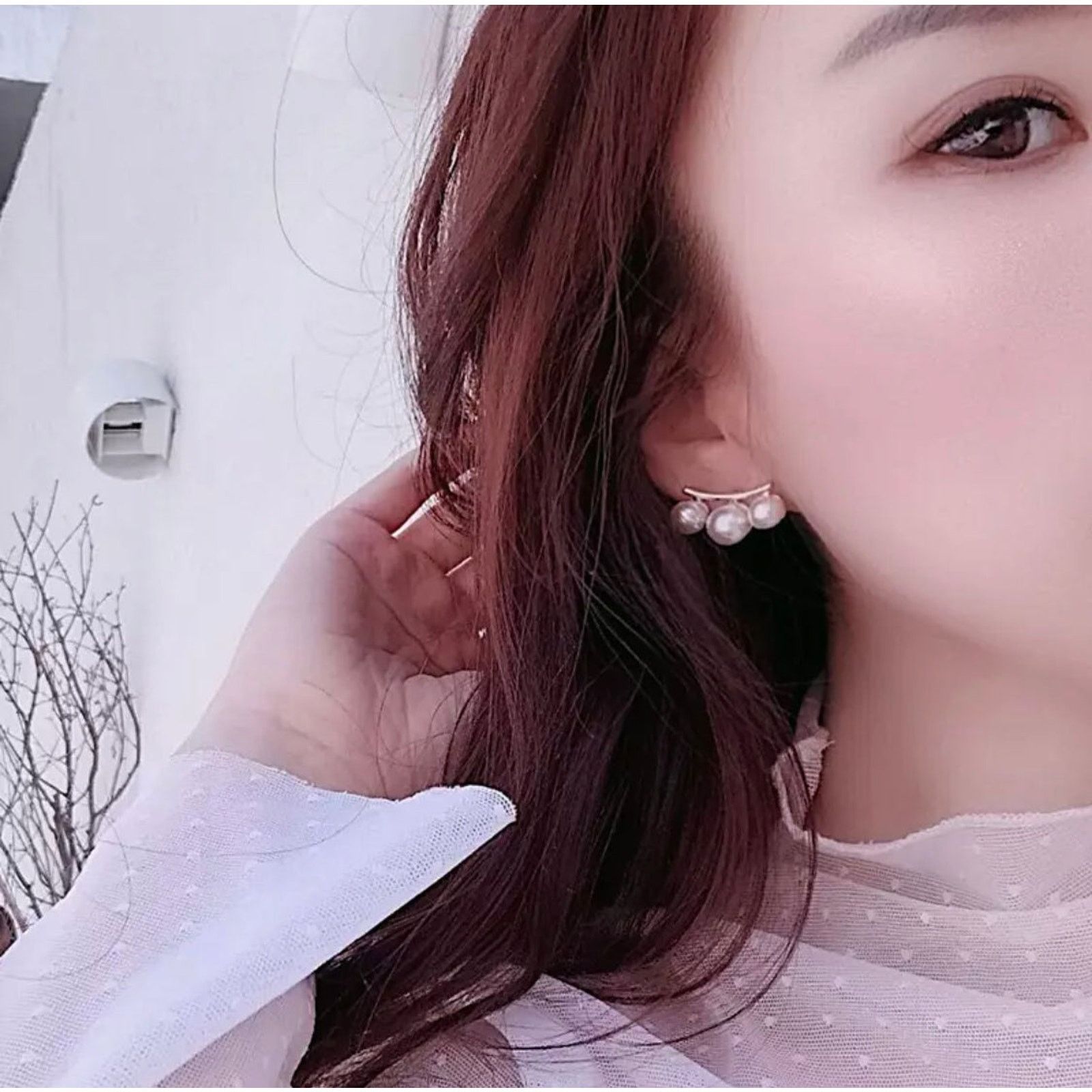 Japanese Brand Clara Triple Pearl Gold Earrings Size ONE SIZE - 5 Thumbnail
