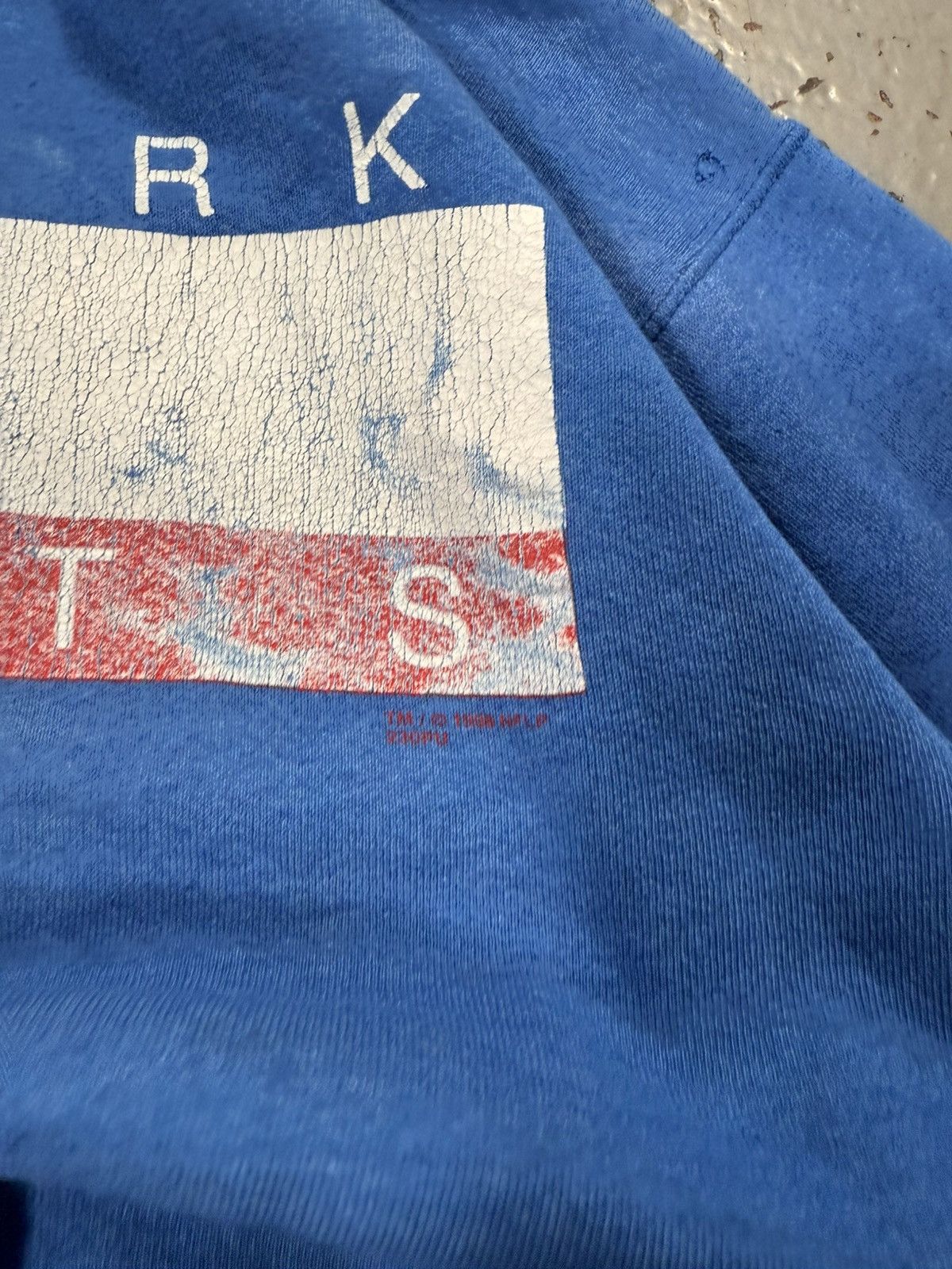 NFL Vintage Thrashed Distressed New York Yankees Cropped Hoodie Size US M / EU 48-50 / 2 - 3 Thumbnail