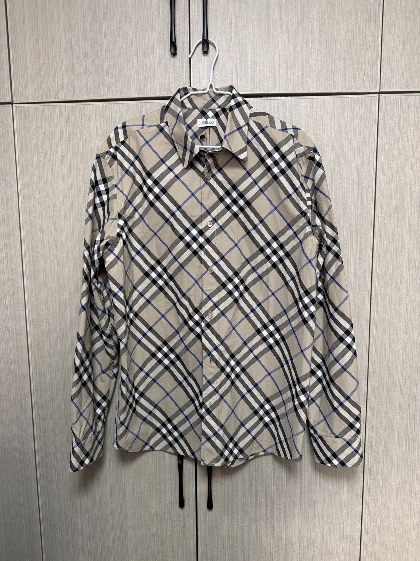 Burberry Burberry Plaid Blue Shirt M Men Size US M / EU 48-50 / 2 - 1 Thumbnail