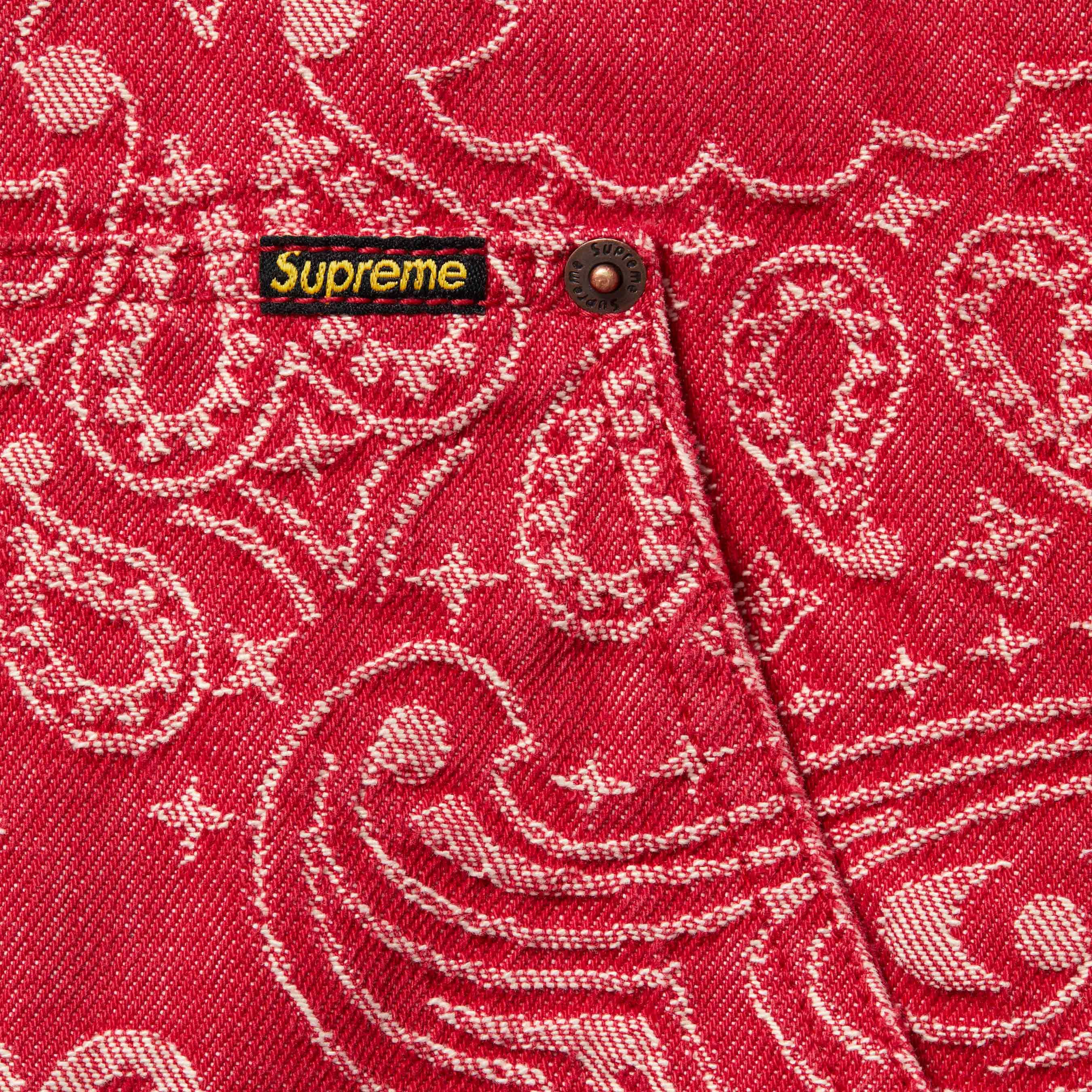 Supreme Supreme Bandana Jacquard Denim Hooded Work Jacket Size US L / EU 52-54 / 3 - 4 Thumbnail