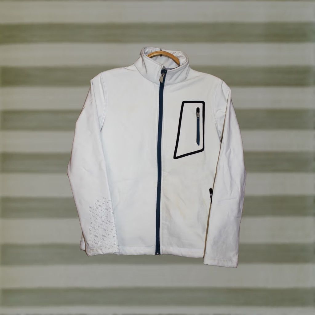 Vintage Team Volvo Trucks Softshell Jacket White Women's S Size S / US 4 / IT 40 - 1 Thumbnail