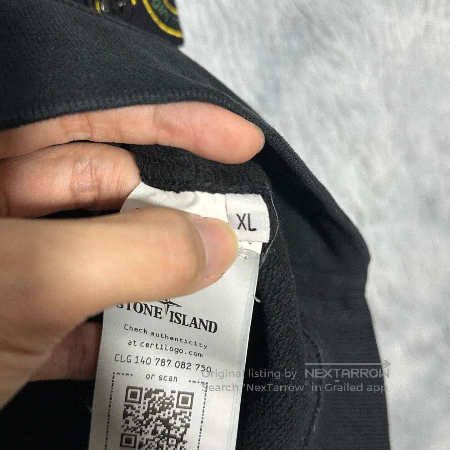 Stone Island black crew neck sweatshirt by stone island. Size US XL / EU 56 / 4 - 6 Thumbnail