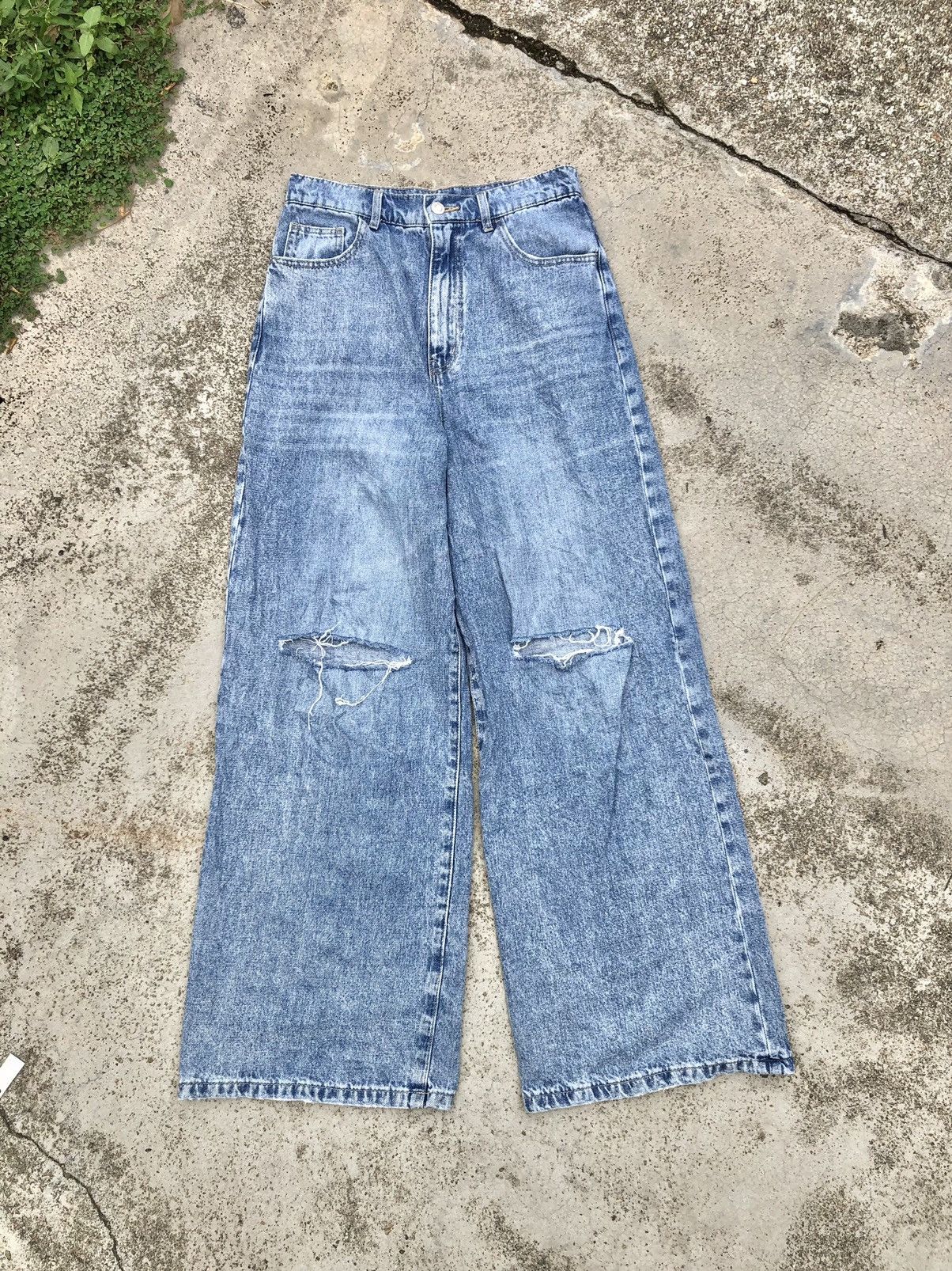 Other SUPER BAGGY⚡️⚡️LEPSIM DISTRESSED JEANS Size US 28 / EU 44 - 1 Thumbnail